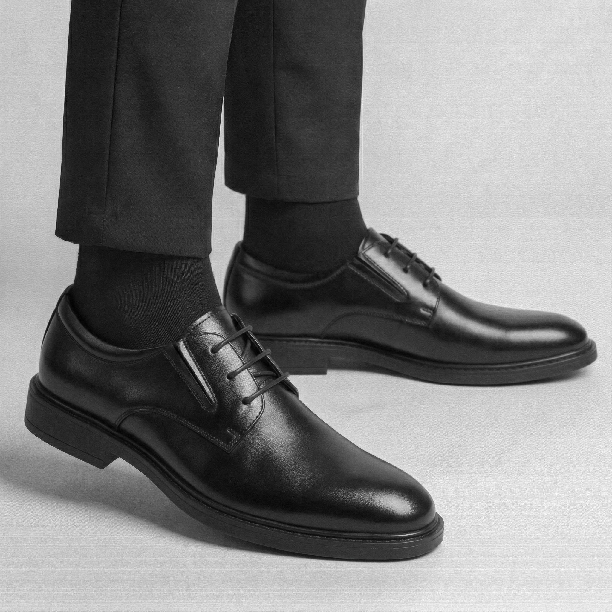Chaussure Noir en Cuir Tres Confortable 100% Cuir
