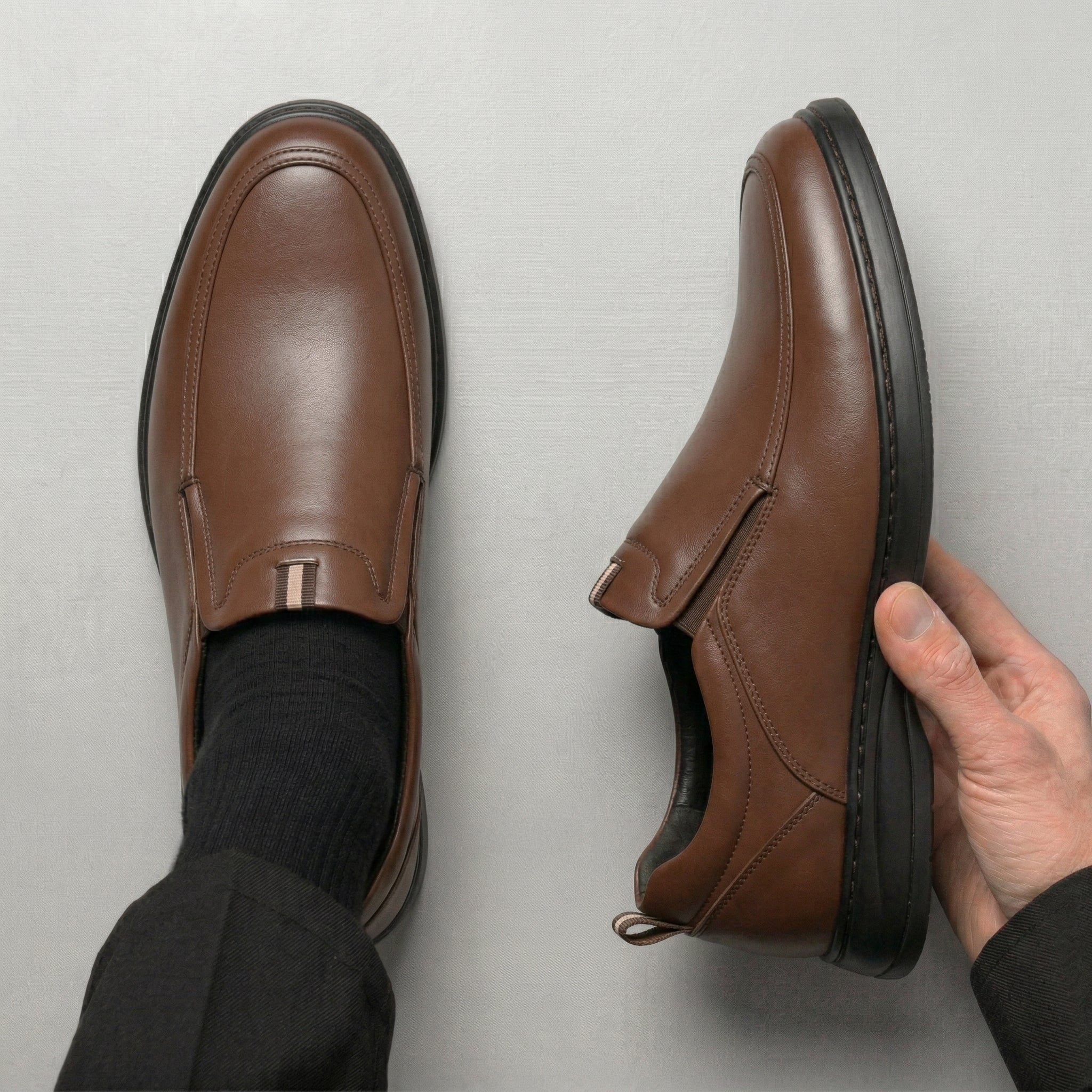Chaussure Marron de Luxe Confortable 100% Cuir - Image 4