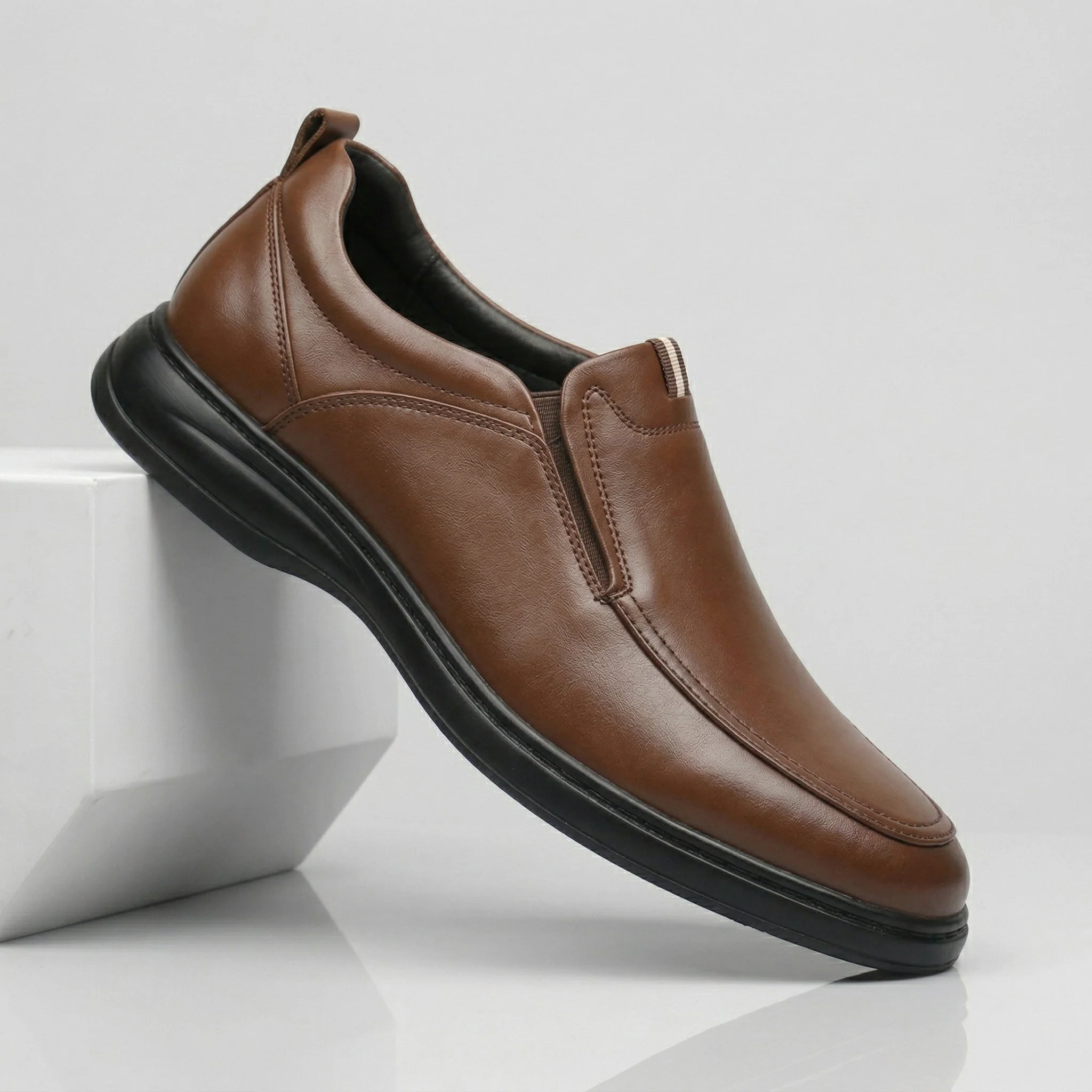 Chaussure Marron de Luxe Confortable 100% Cuir - Image 5