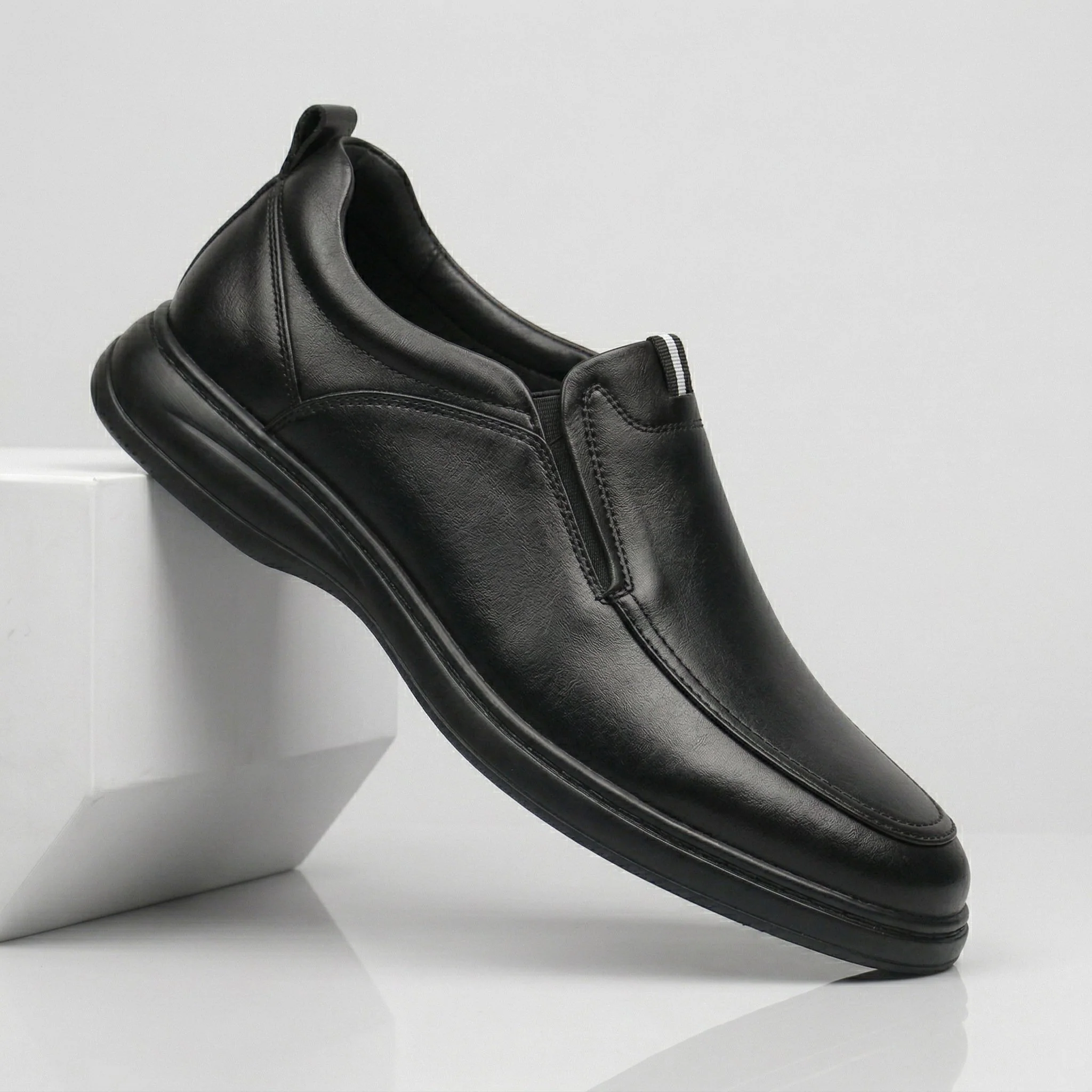 Chaussure Noir de Luxe Tres Confortable 100% Cuir - Image 5