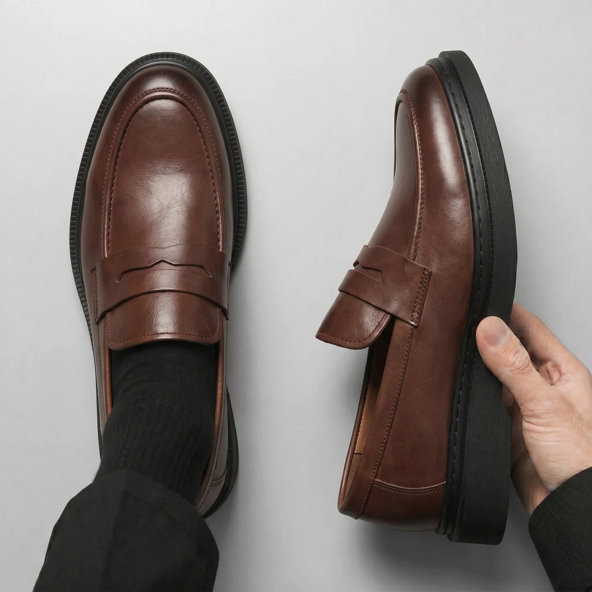 Chaussure Marron de Luxe Tres Confortable 100% Cuir - Image 4
