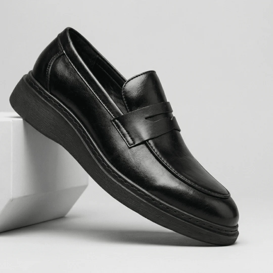 Chaussure Noir de Luxe Tres Confortable 100% Cuir - Image 4