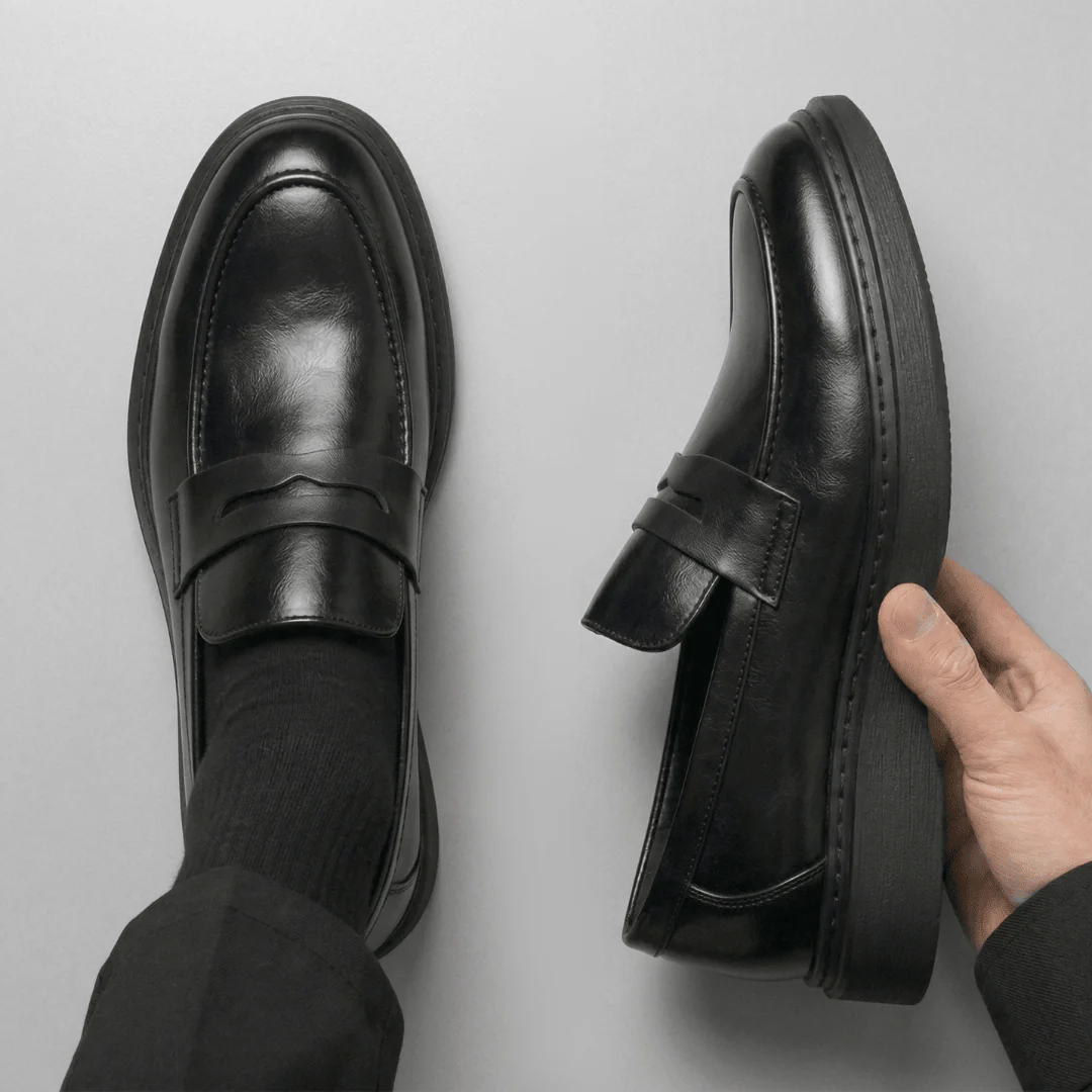 Chaussure Noir de Luxe Tres Confortable 100% Cuir - Image 5