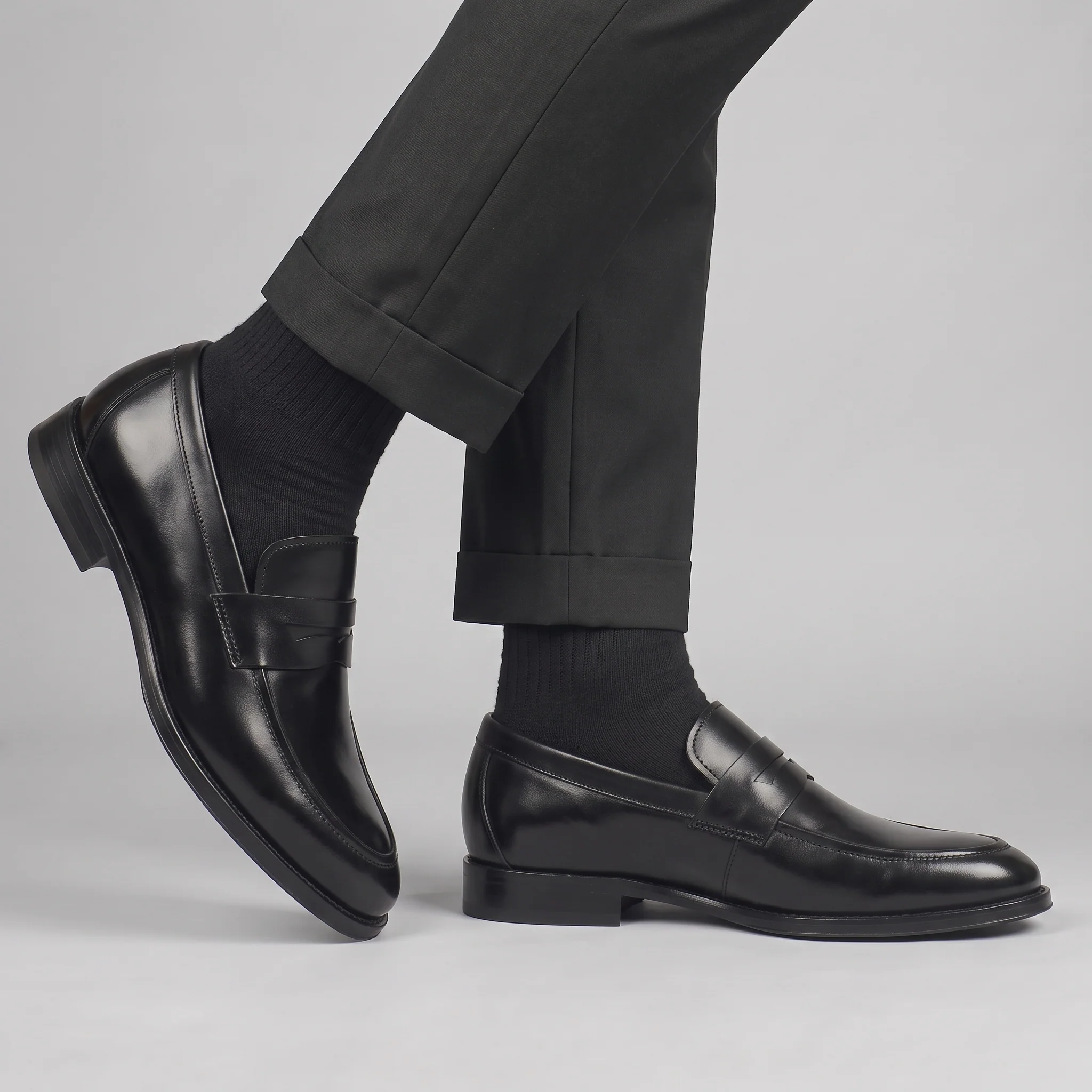 Chaussure Noir de Luxe Confortable 100% Cuir - Image 3