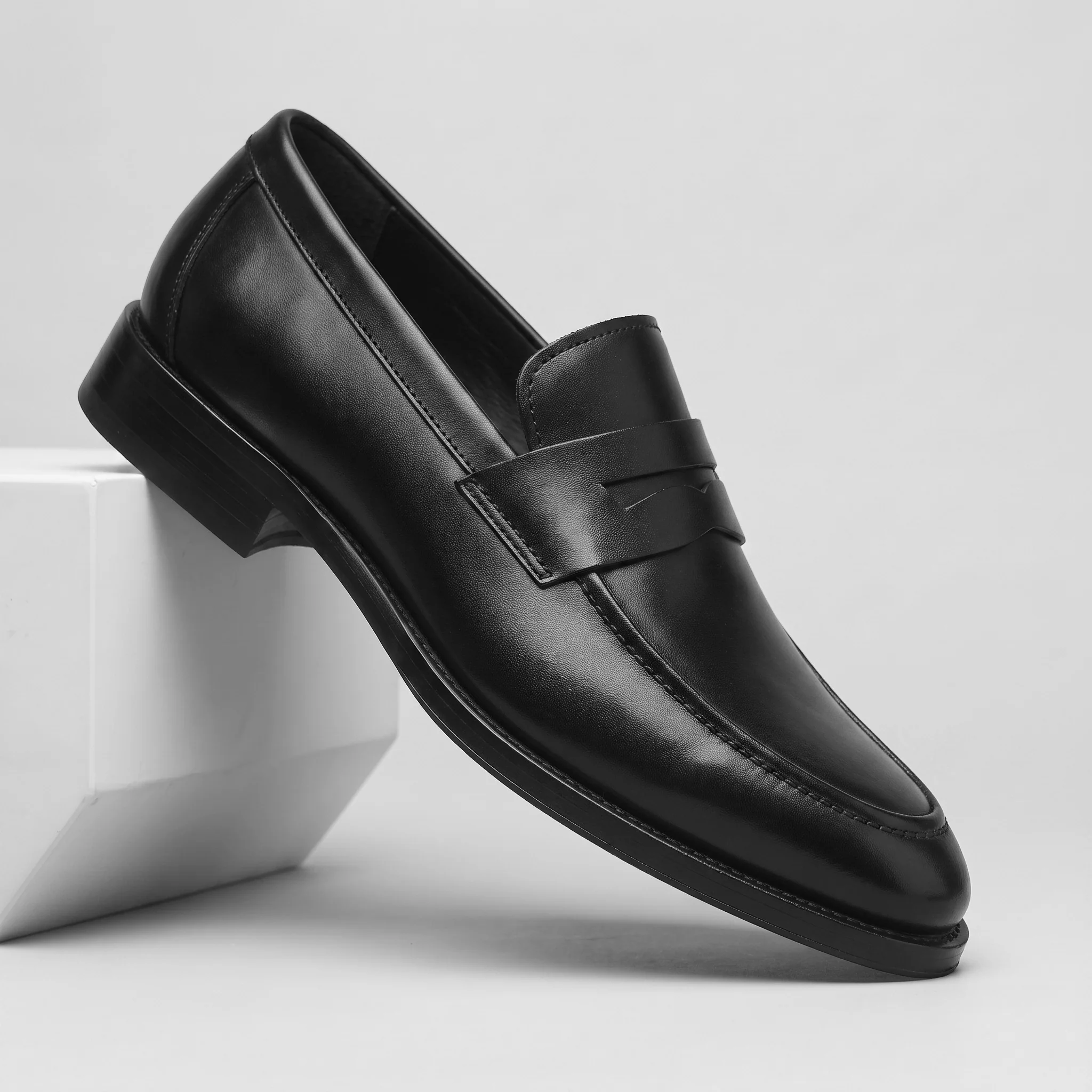 Chaussure Noir de Luxe Confortable 100% Cuir - Image 5