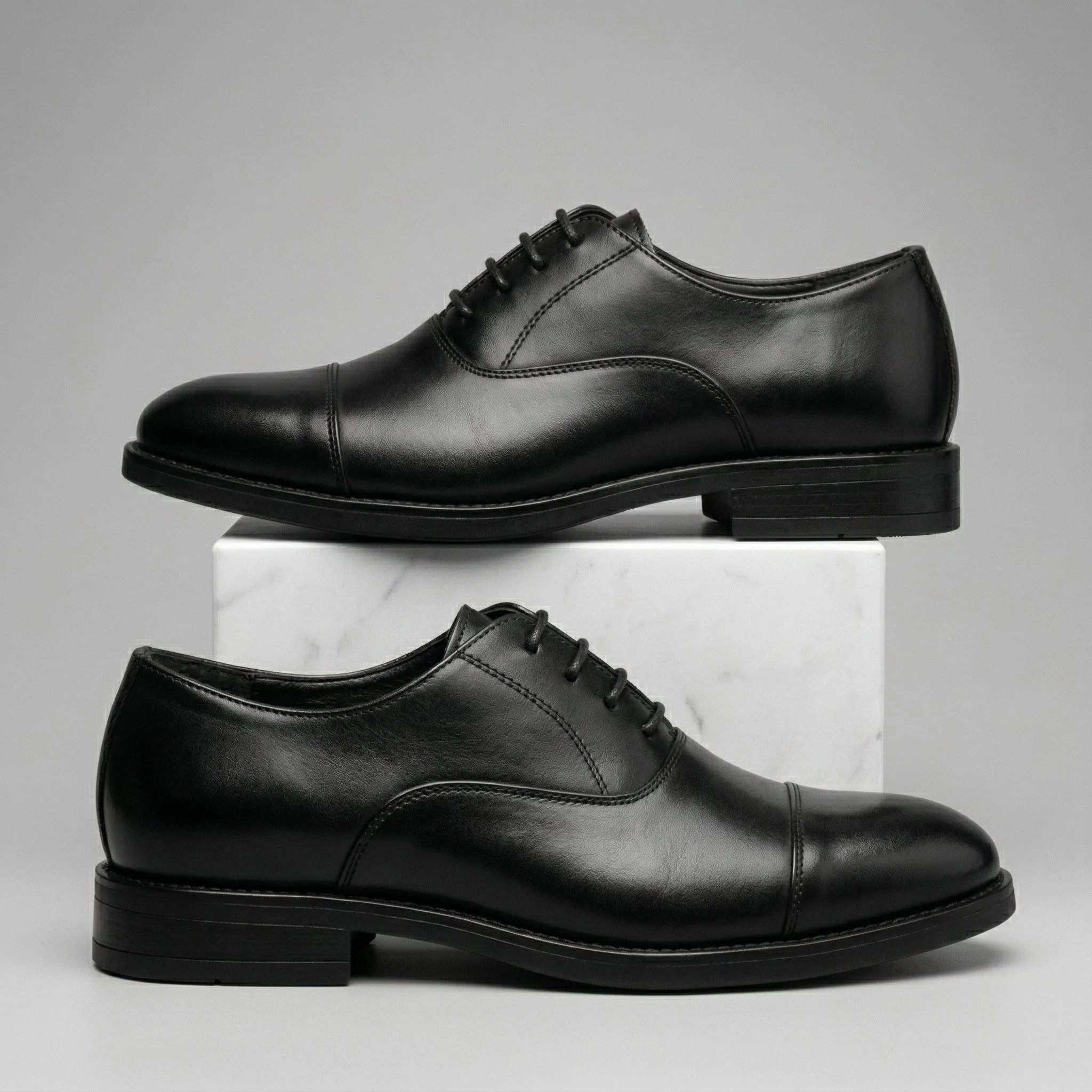 Chaussure Noir Classiques en Cuir Tres Confortable - Image 6