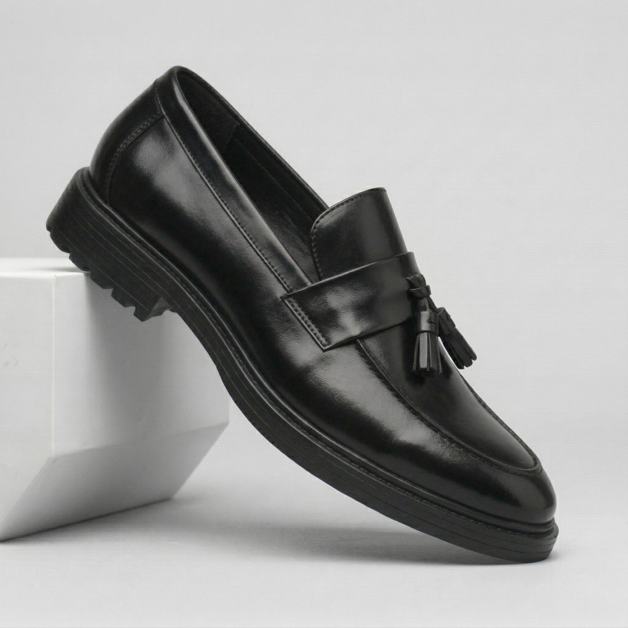Chaussure Noir de Luxe Tres Confortable 100% Cuir - Image 5