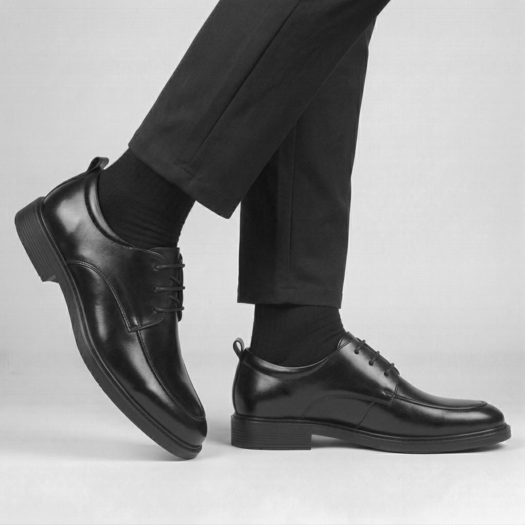 Chaussure Noir de Luxe Tres Confortable 100% Cuir - Image 3