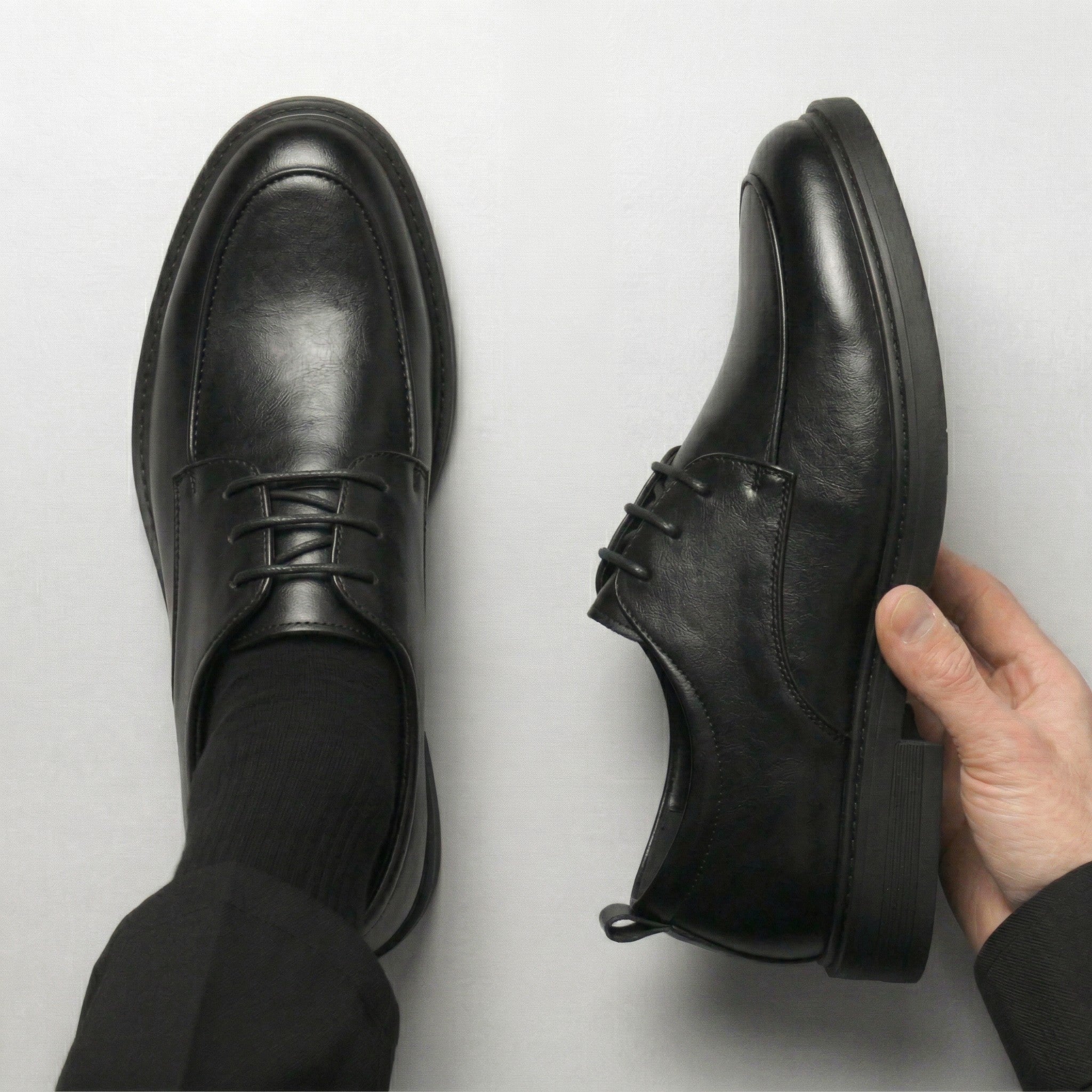 Chaussure Noir de Luxe Tres Confortable 100% Cuir - Image 4