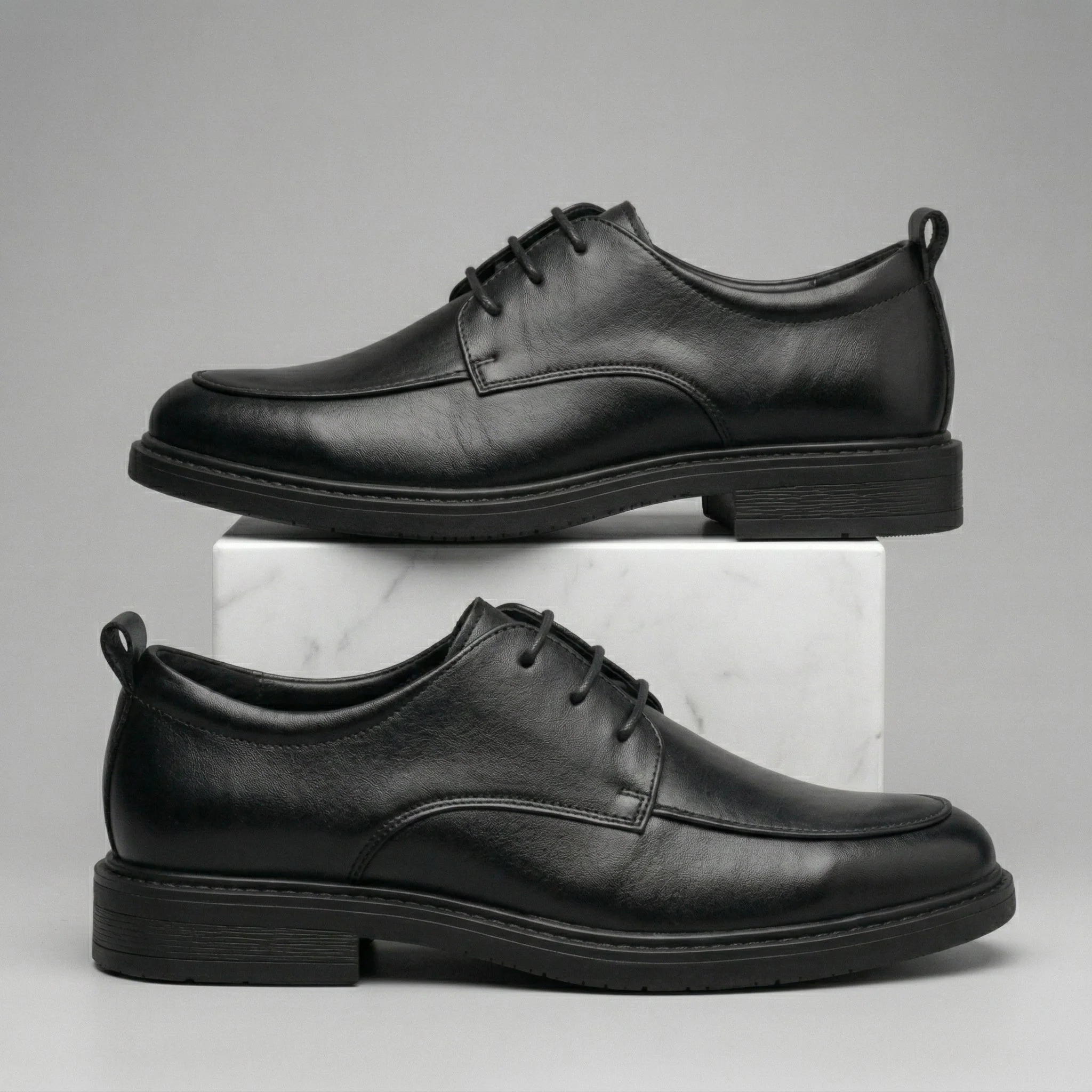 Chaussure Noir de Luxe Tres Confortable 100% Cuir - Image 6