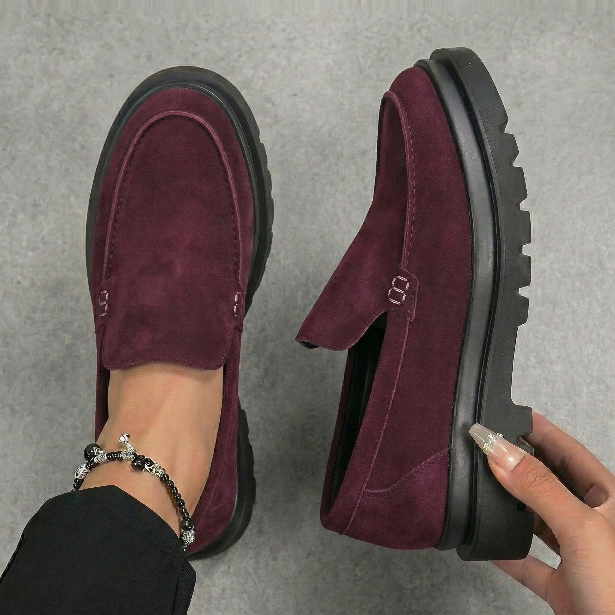 Chaussure Grena en Daim Tres Confortable - Femme - Image 3