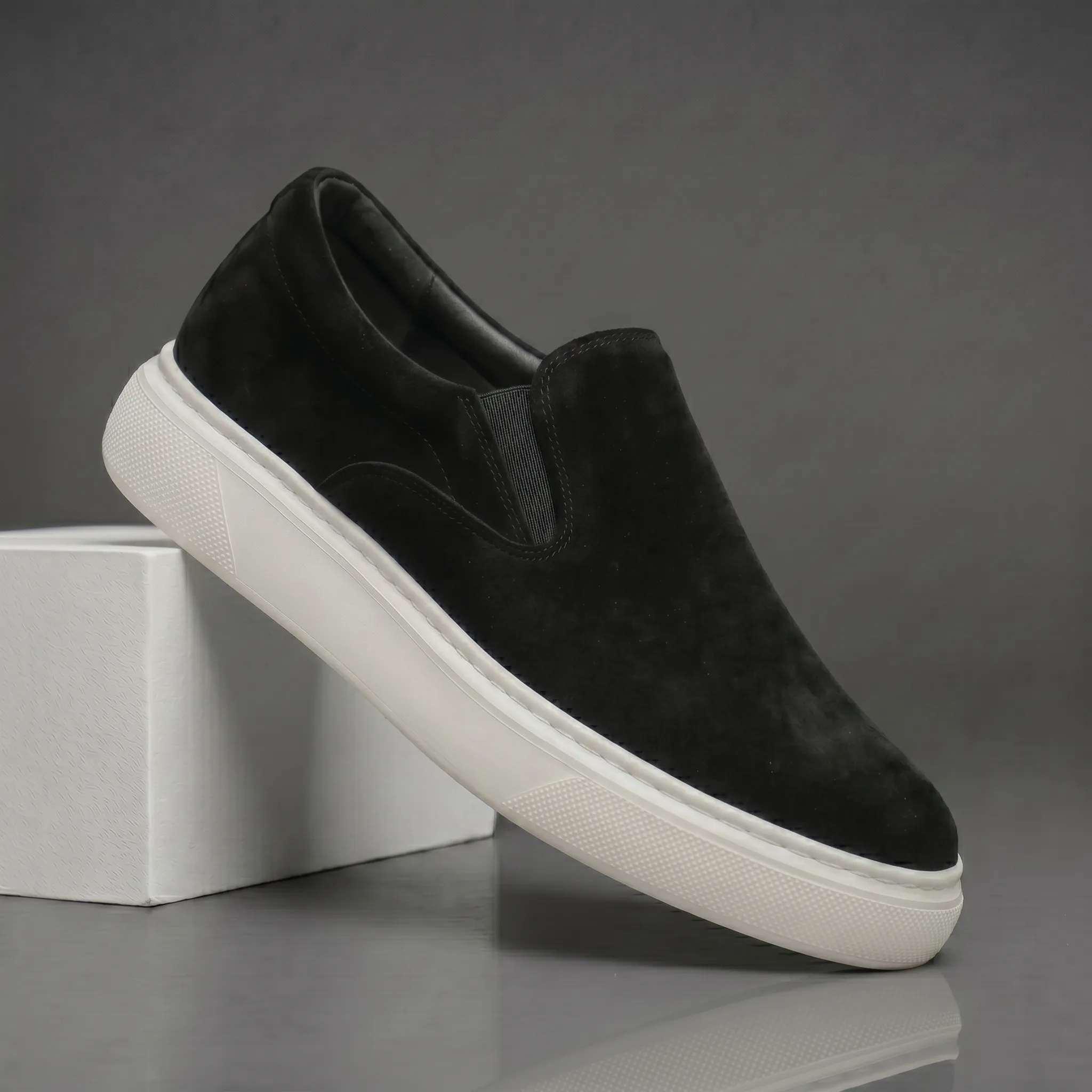 Chaussure Noir en Daim Tres Confortable - Homme - Image 3
