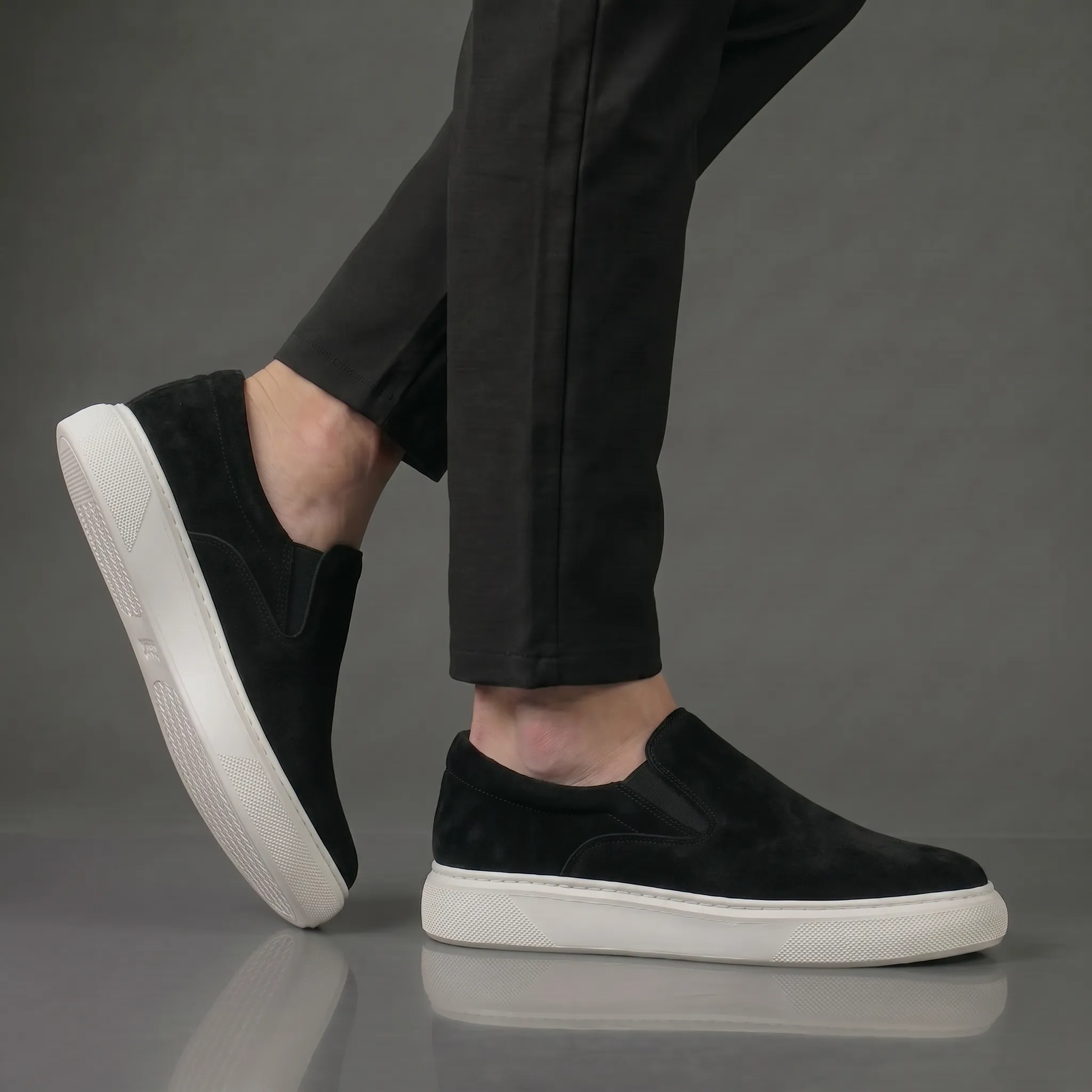 Chaussure Noir en Daim Tres Confortable - Homme - Image 5
