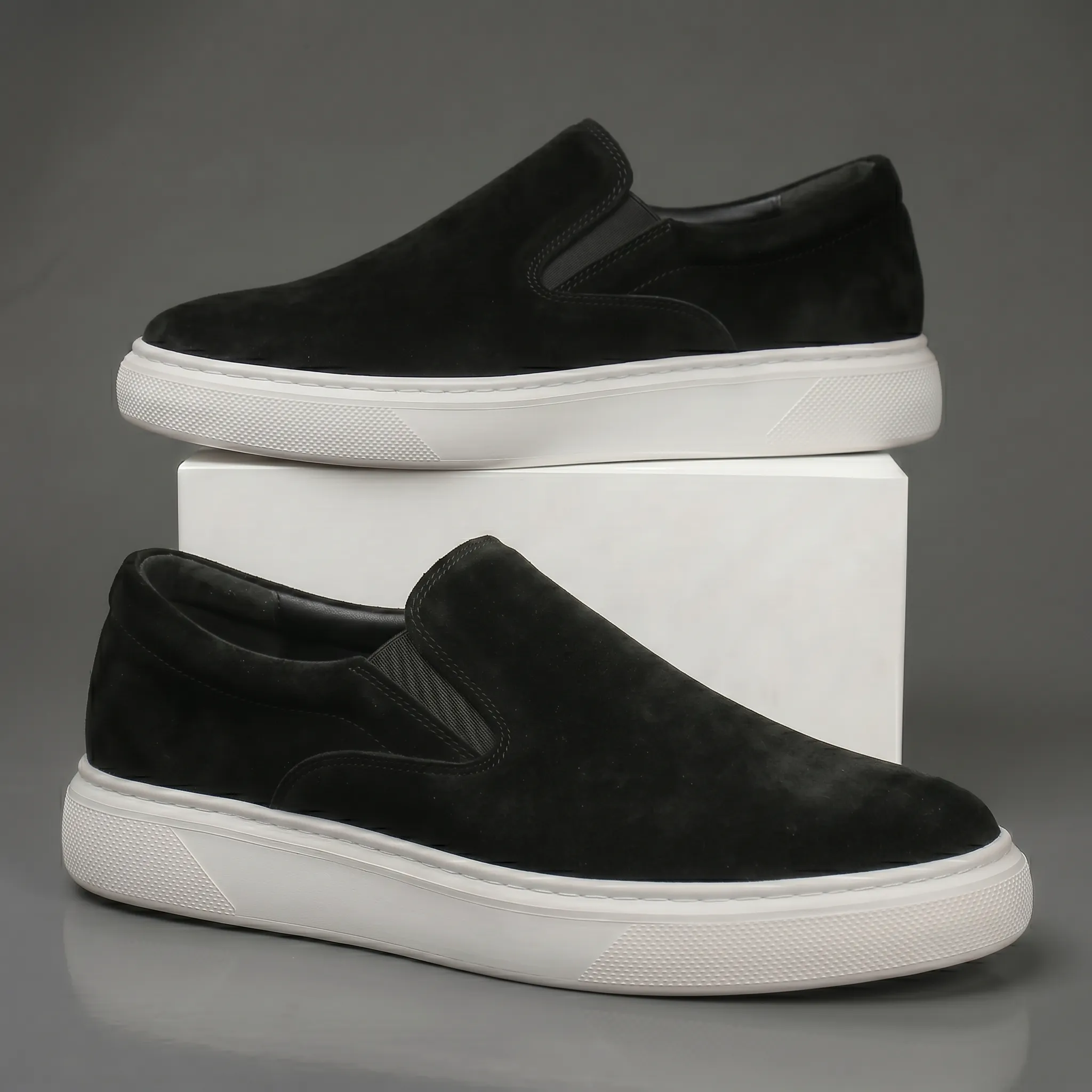 Chaussure Noir en Daim Tres Confortable - Homme - Image 6