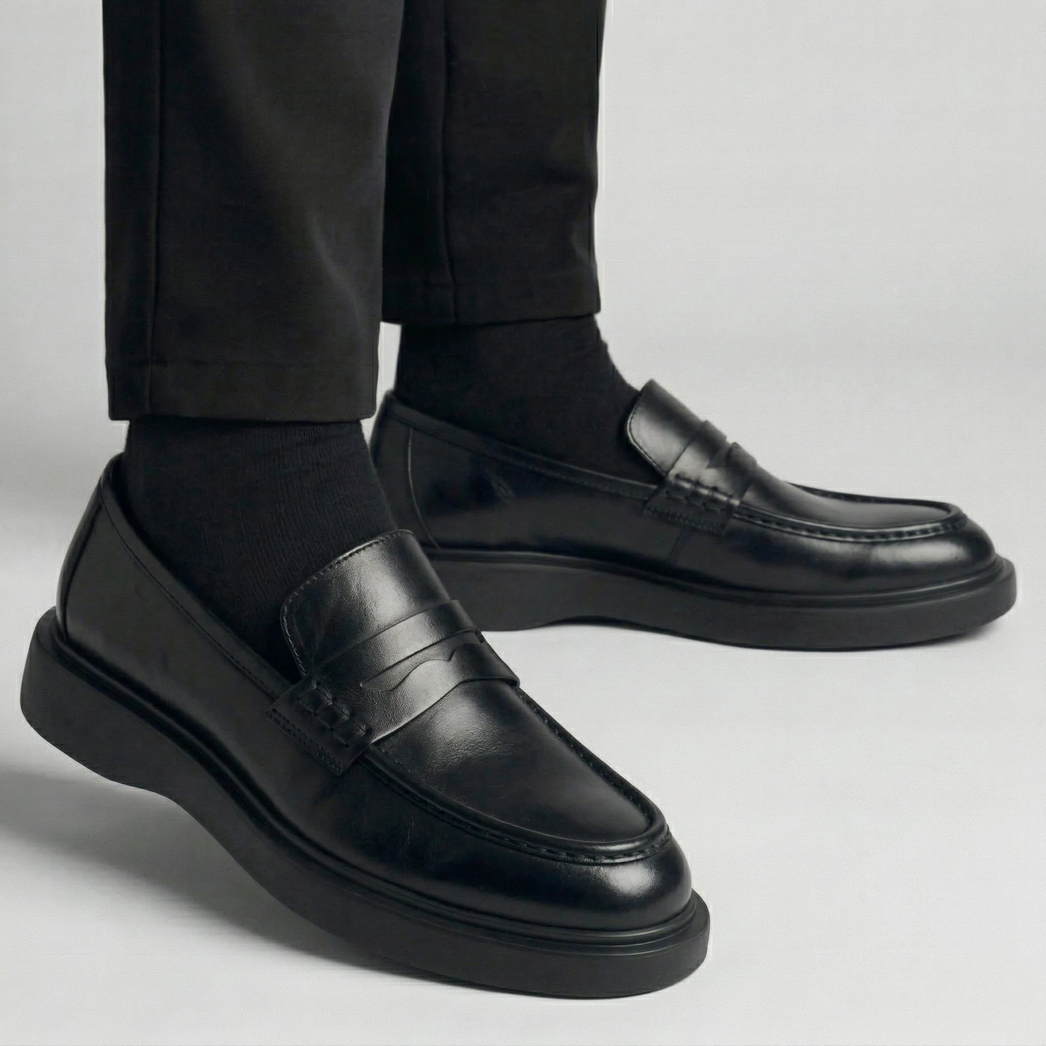 PRESTIGE : Chaussure Noir de Luxe Confortable 100% Cuir