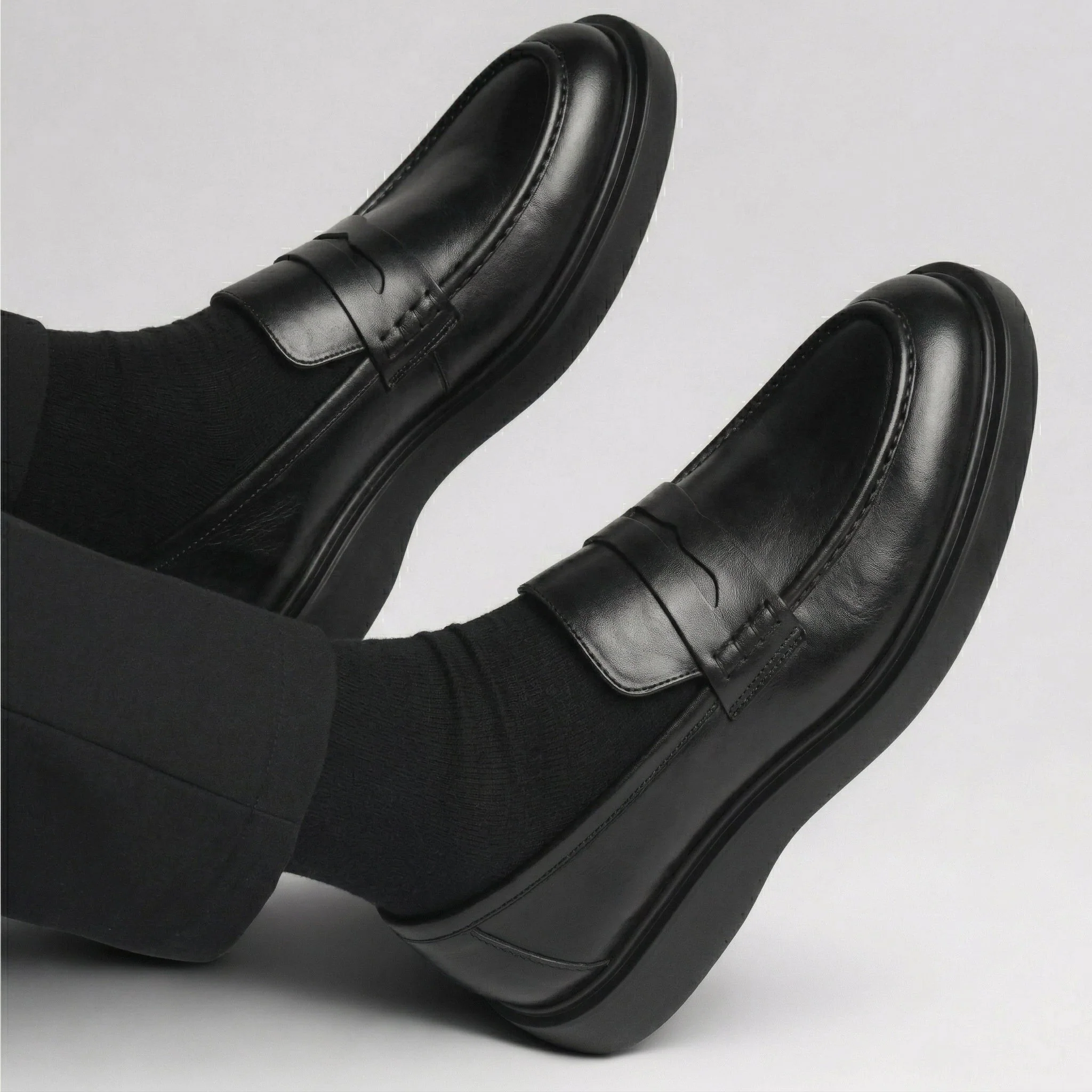 PRESTIGE : Chaussure Noir de Luxe Confortable 100% Cuir - Image 2