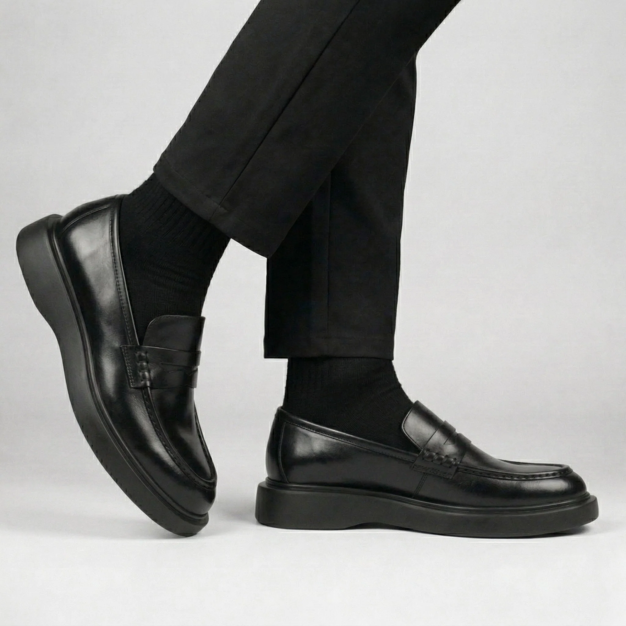 PRESTIGE : Chaussure Noir de Luxe Confortable 100% Cuir - Image 3