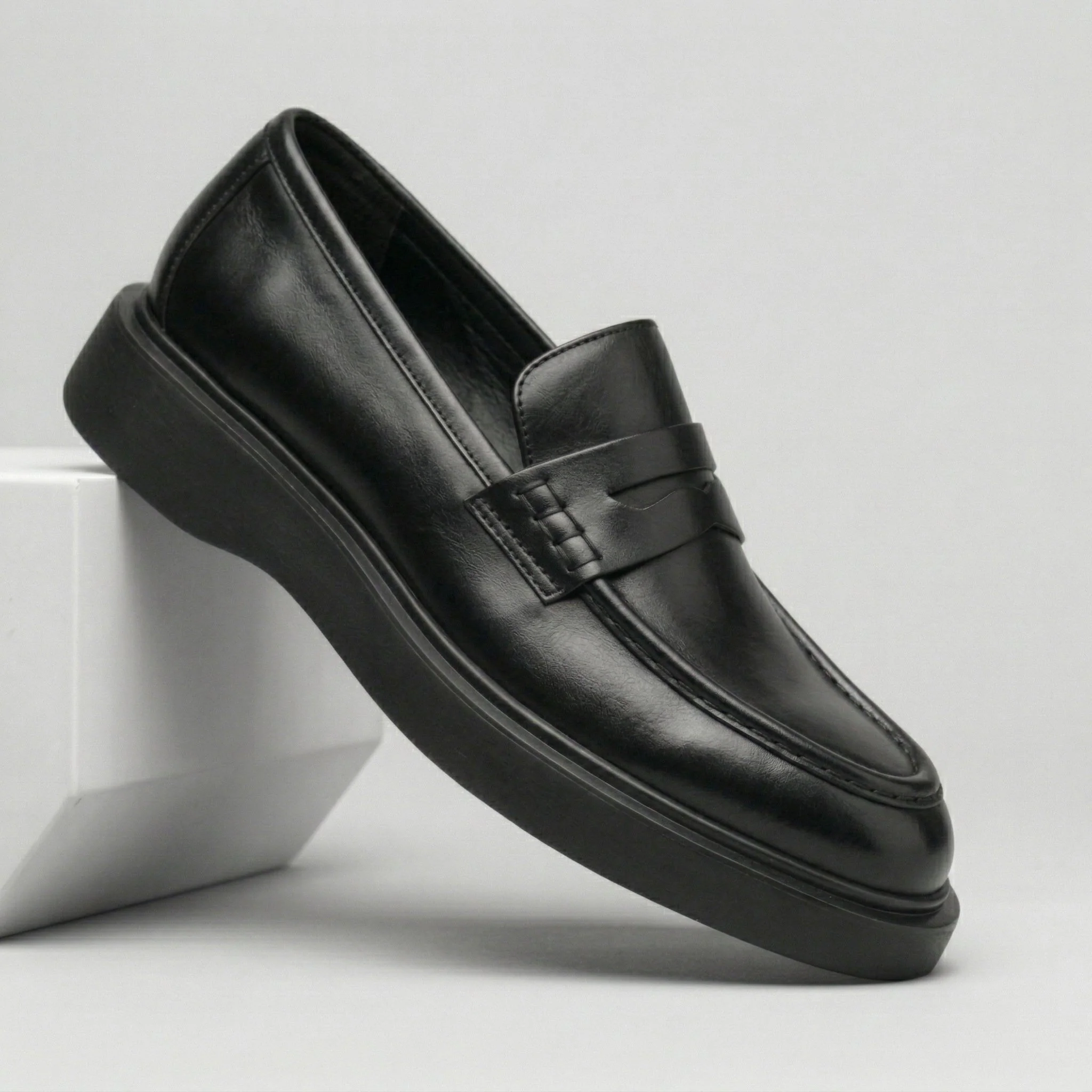 PRESTIGE : Chaussure Noir de Luxe Confortable 100% Cuir - Image 5