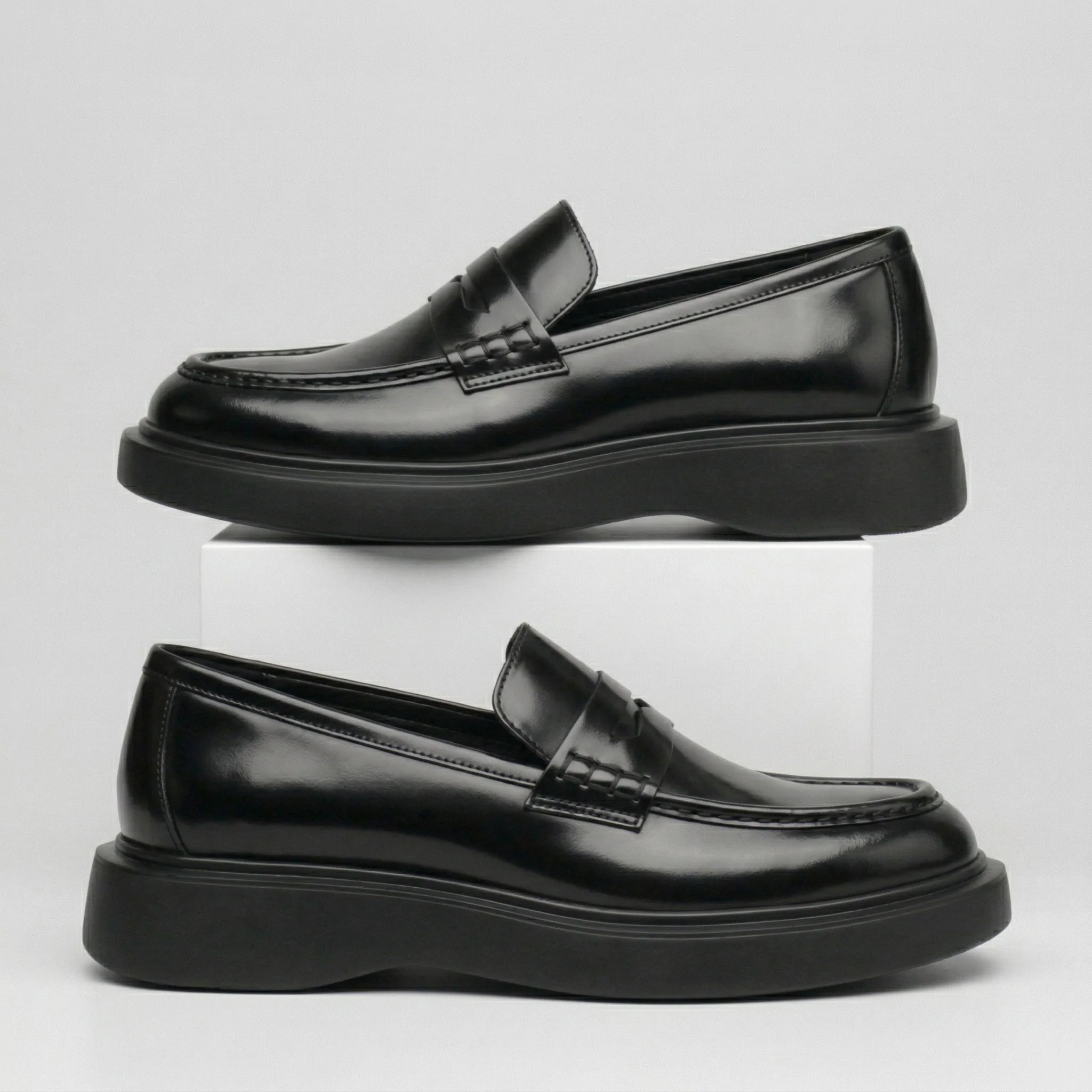 PRESTIGE : Chaussure Noir de Luxe Confortable 100% Cuir - Image 6