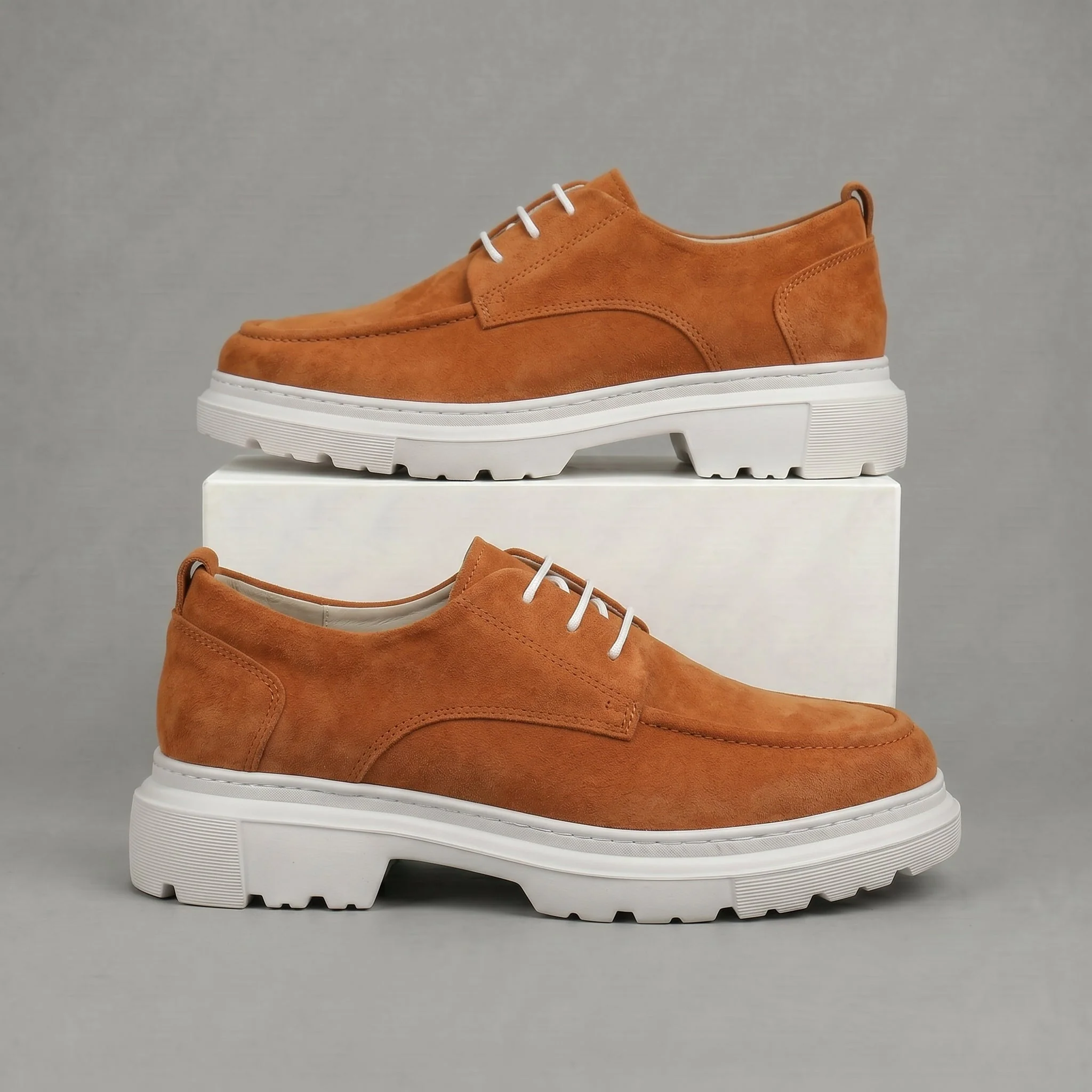 Chaussure Orange Daim Tres Confortable - Femme - Image 4