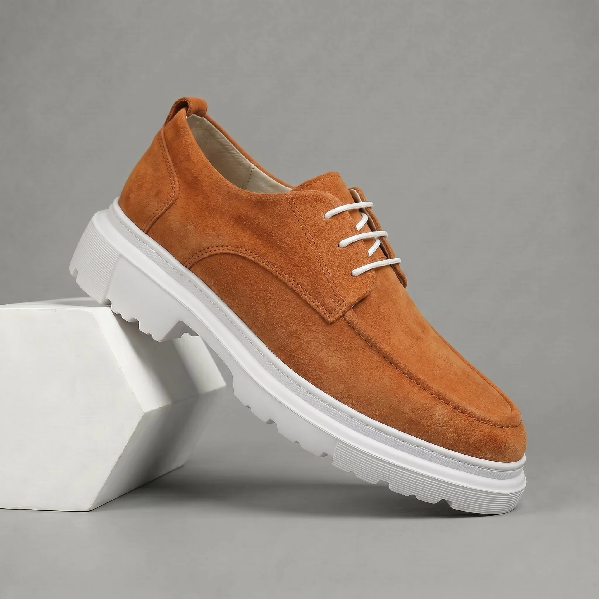 Chaussure Orange Daim Tres Confortable - Femme - Image 5