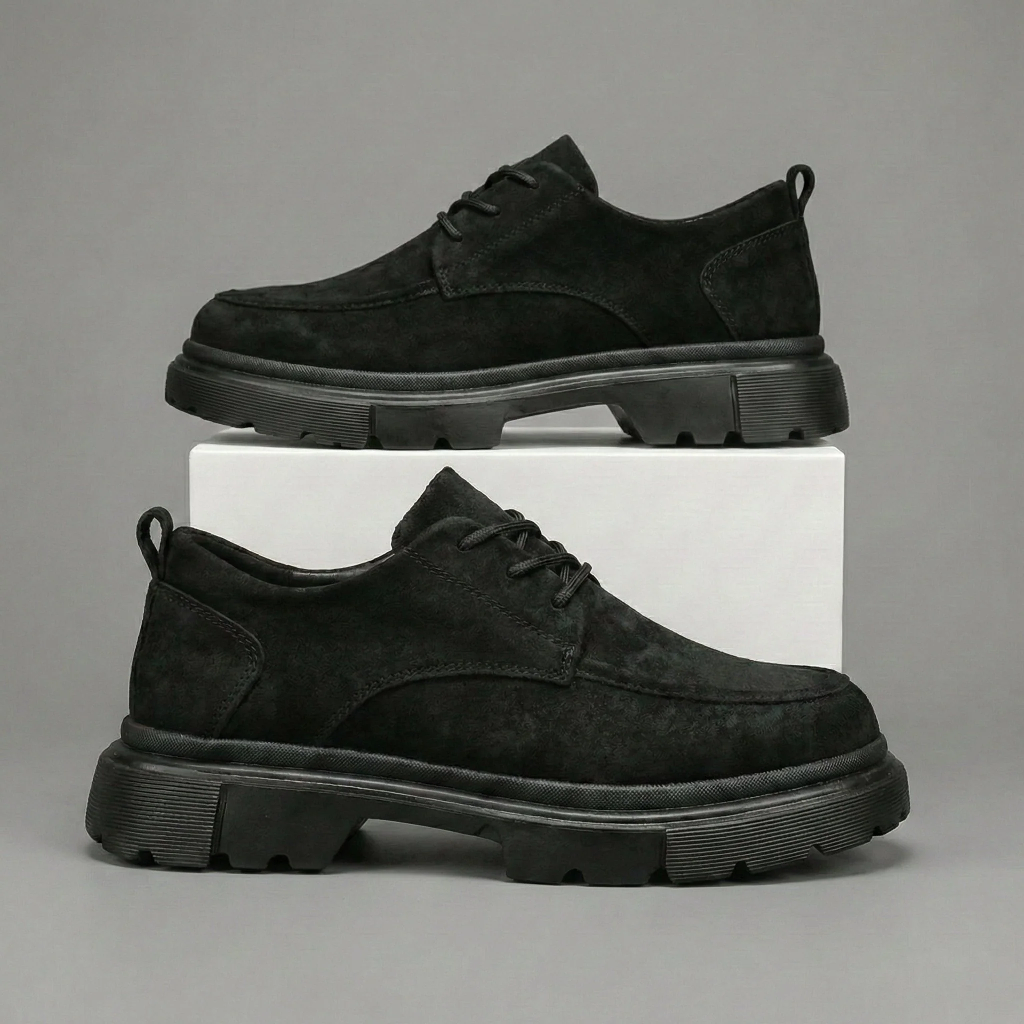 Sneakers Noir Daim Tres Confortable - Femme - Image 4