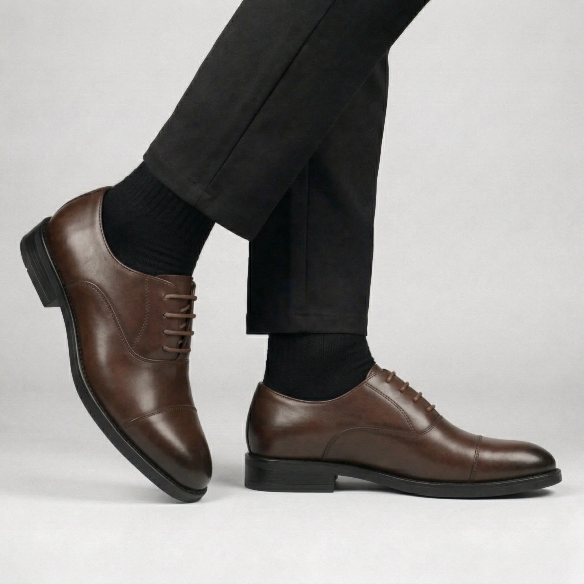 Chaussure Marron Classiques en Cuir Tres Confortable - Image 3