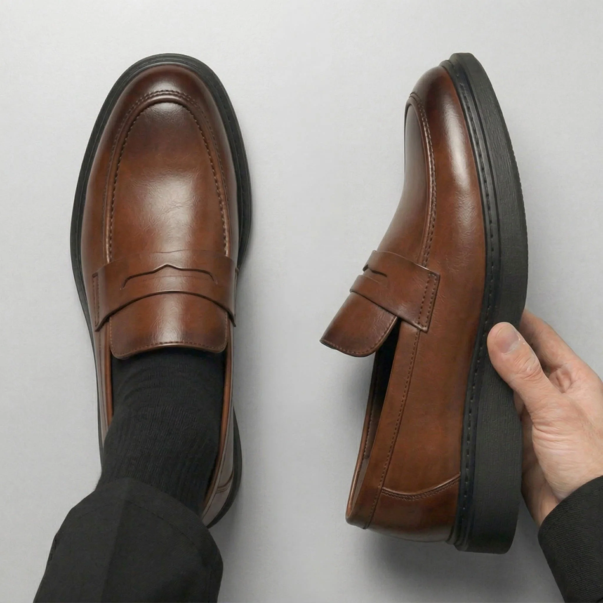 Chaussure Marron de Luxe Tres Confortable 100% Cuir - Image 4