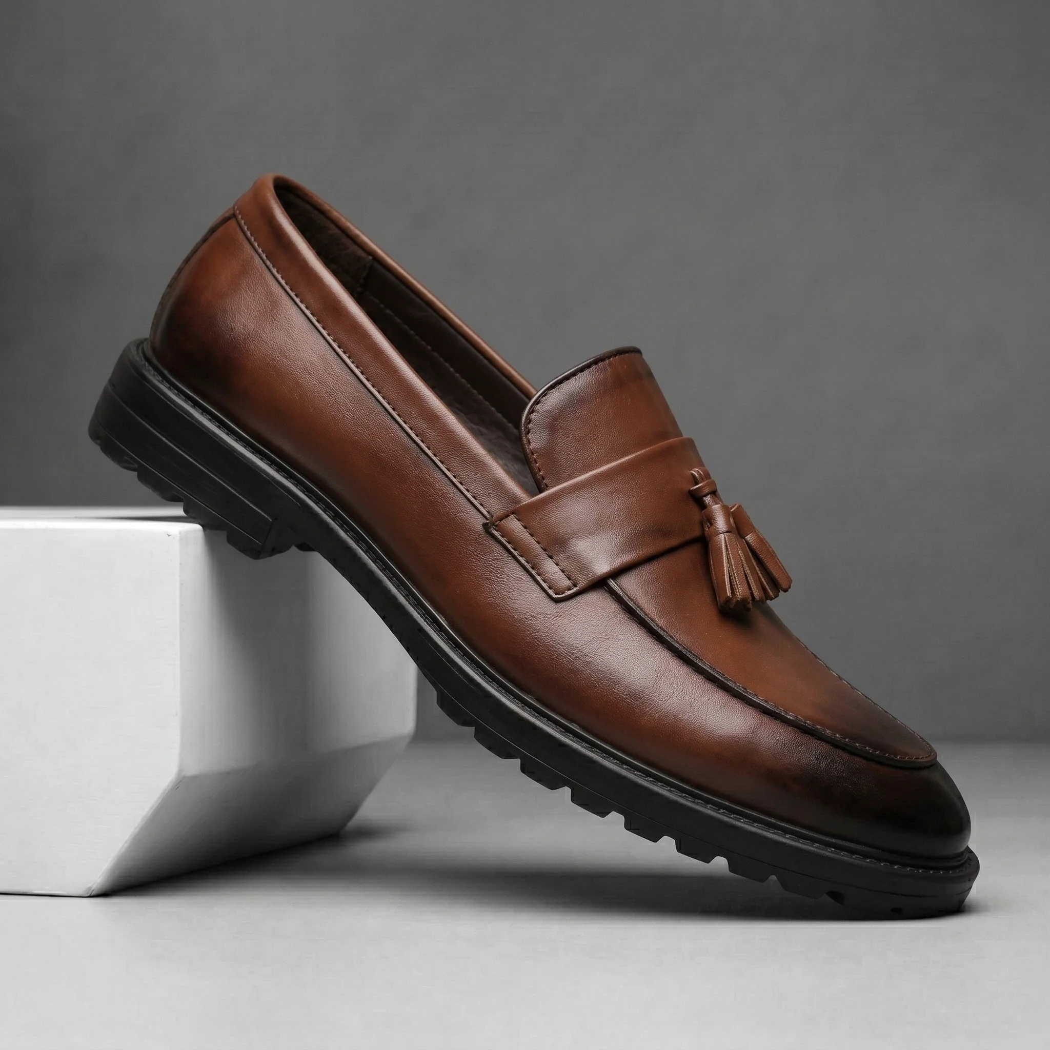 Mocassins Marron de Luxe Tres Confortable 100% Cuir - Image 3