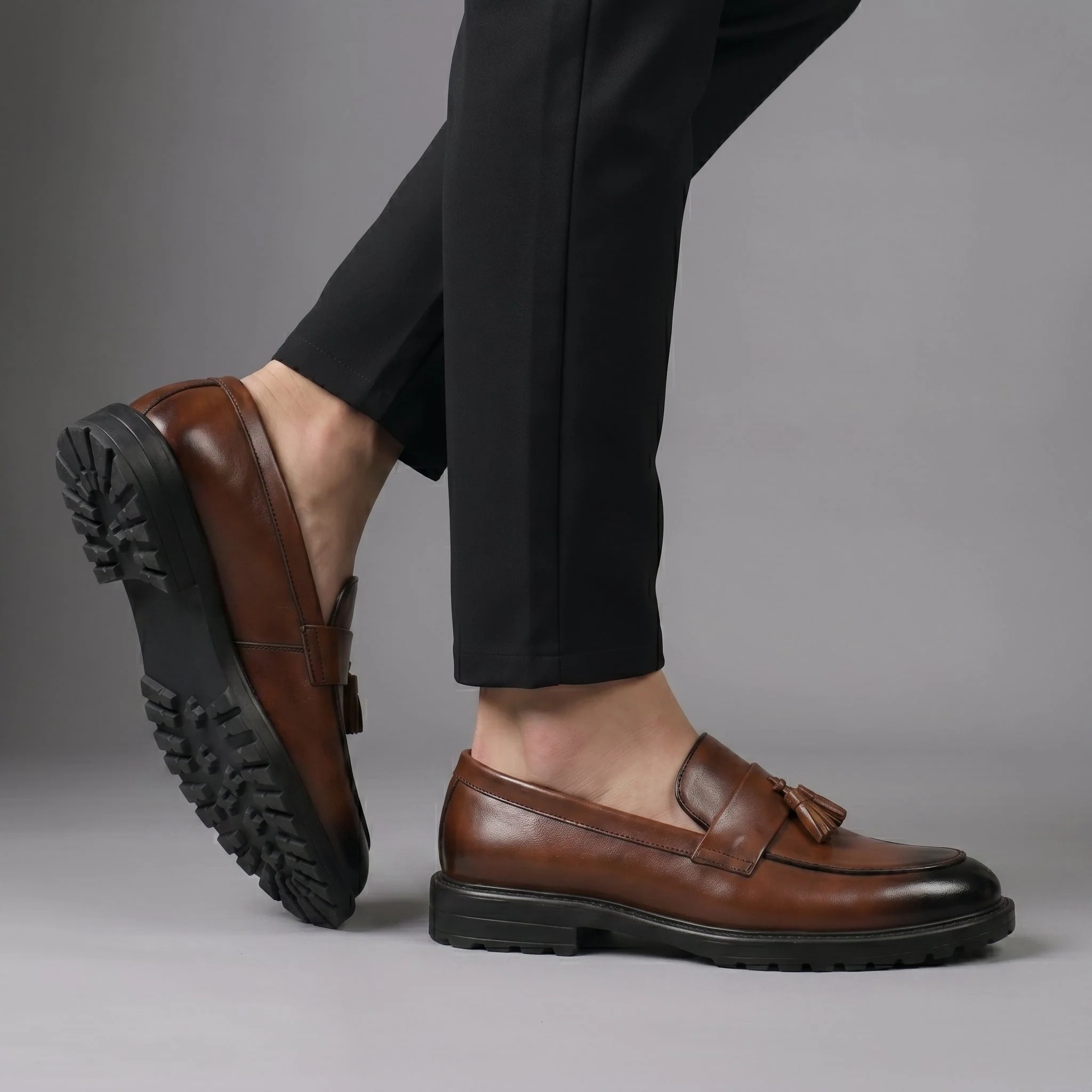 Mocassins Marron de Luxe Tres Confortable 100% Cuir - Image 5