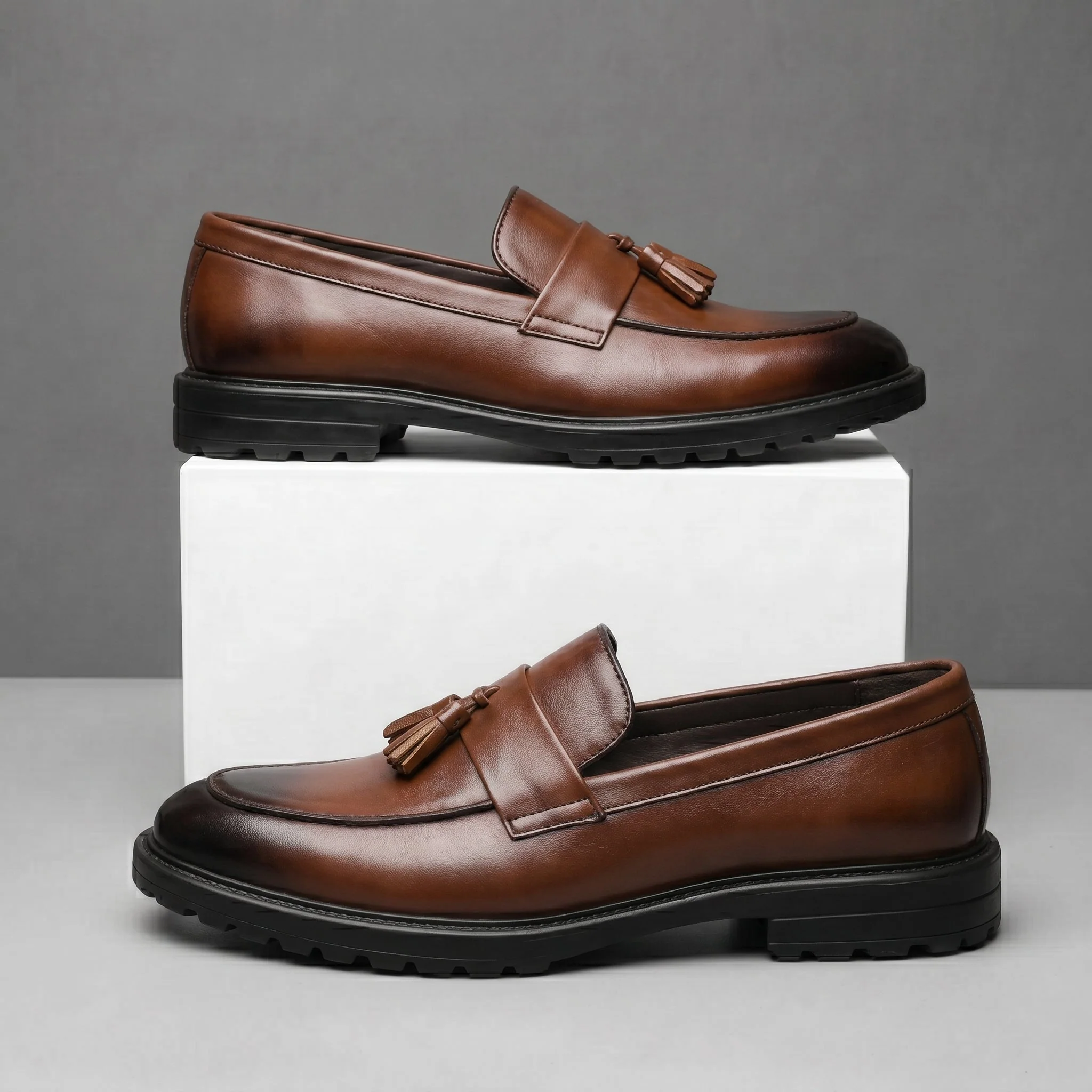 Mocassins Marron de Luxe Tres Confortable 100% Cuir - Image 6