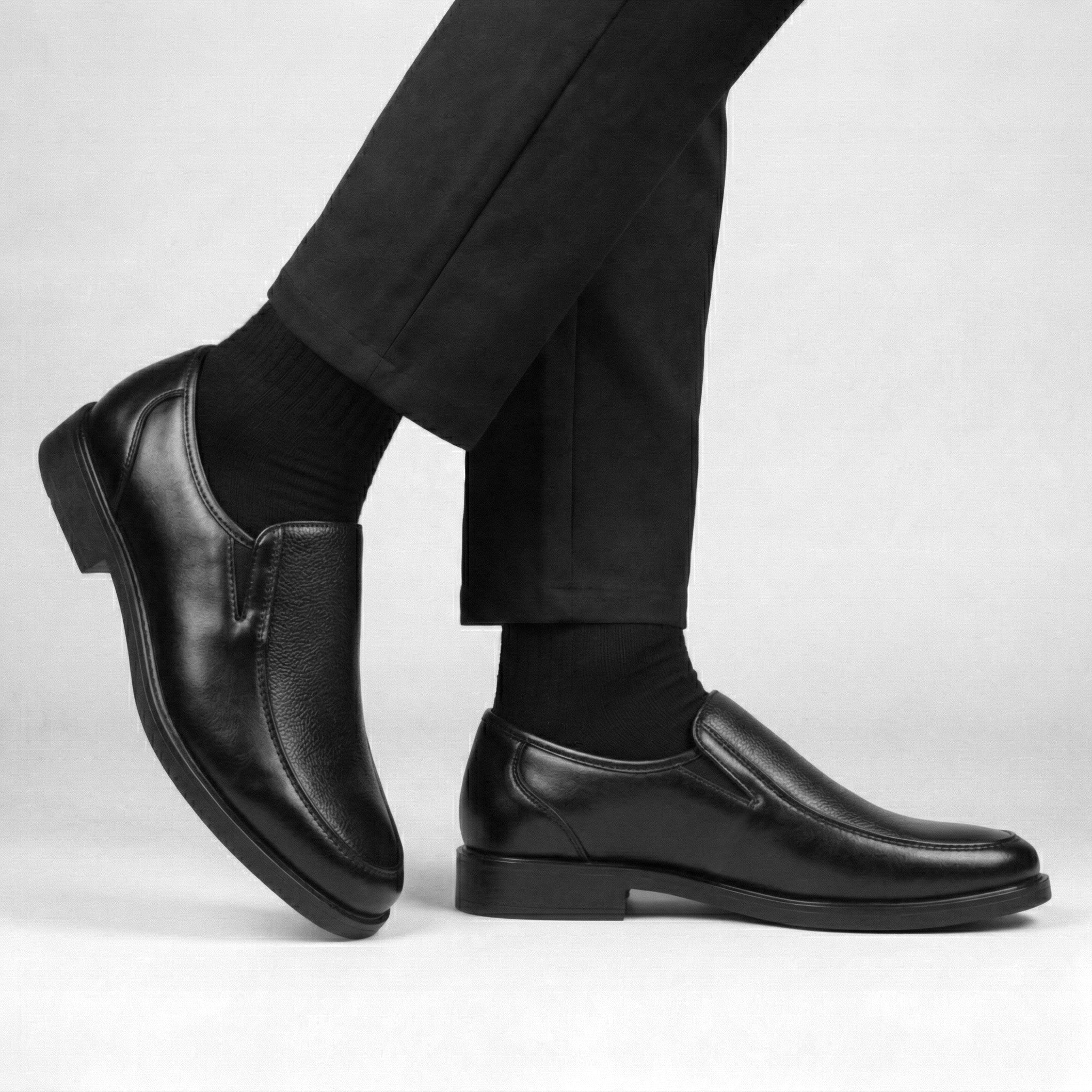 Chaussure Classe Noir 100% Cuir Tres Confortable - Image 3