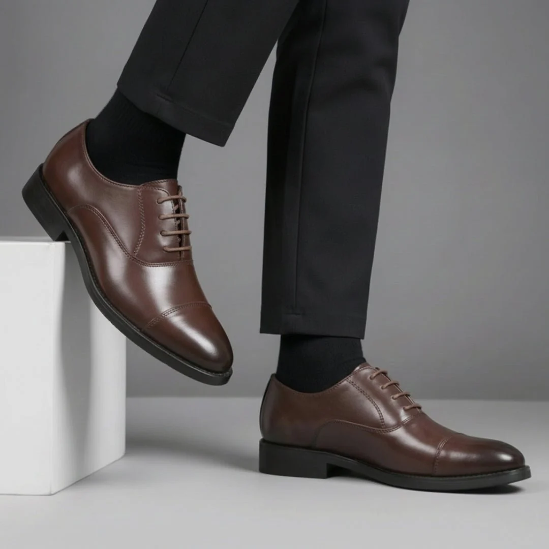 Chaussure Classiques en Cuir Tres Confortable - Image 9
