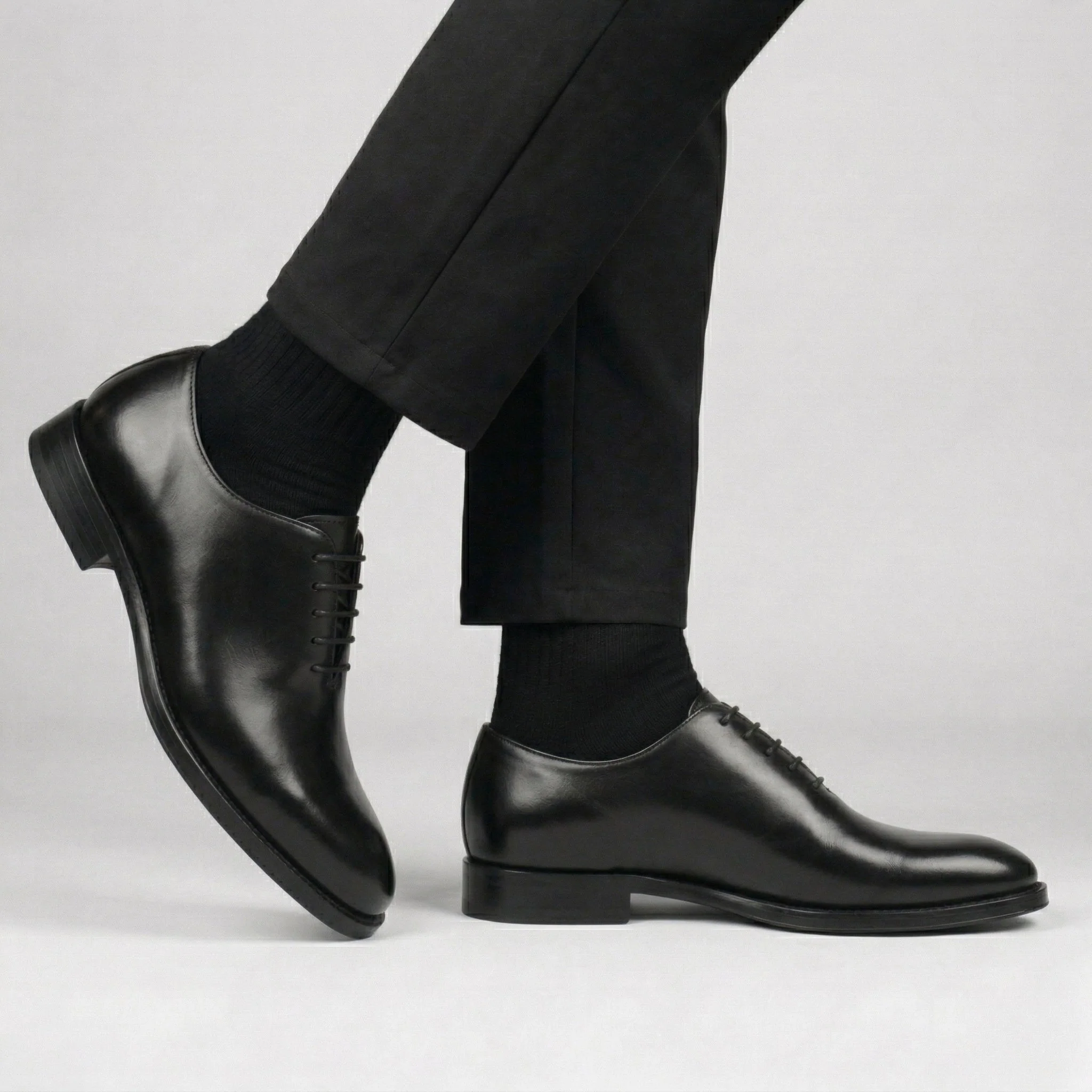 Chaussure Noir de Luxe Confortable 100% Cuir - Image 3