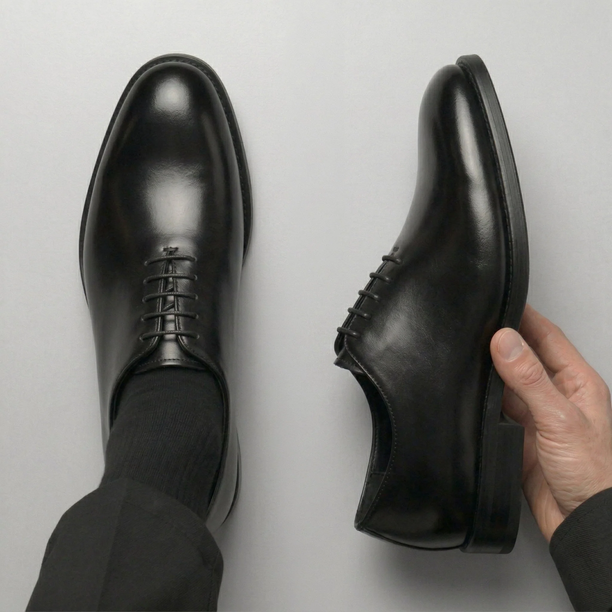 Chaussure Noir de Luxe Confortable 100% Cuir - Image 4