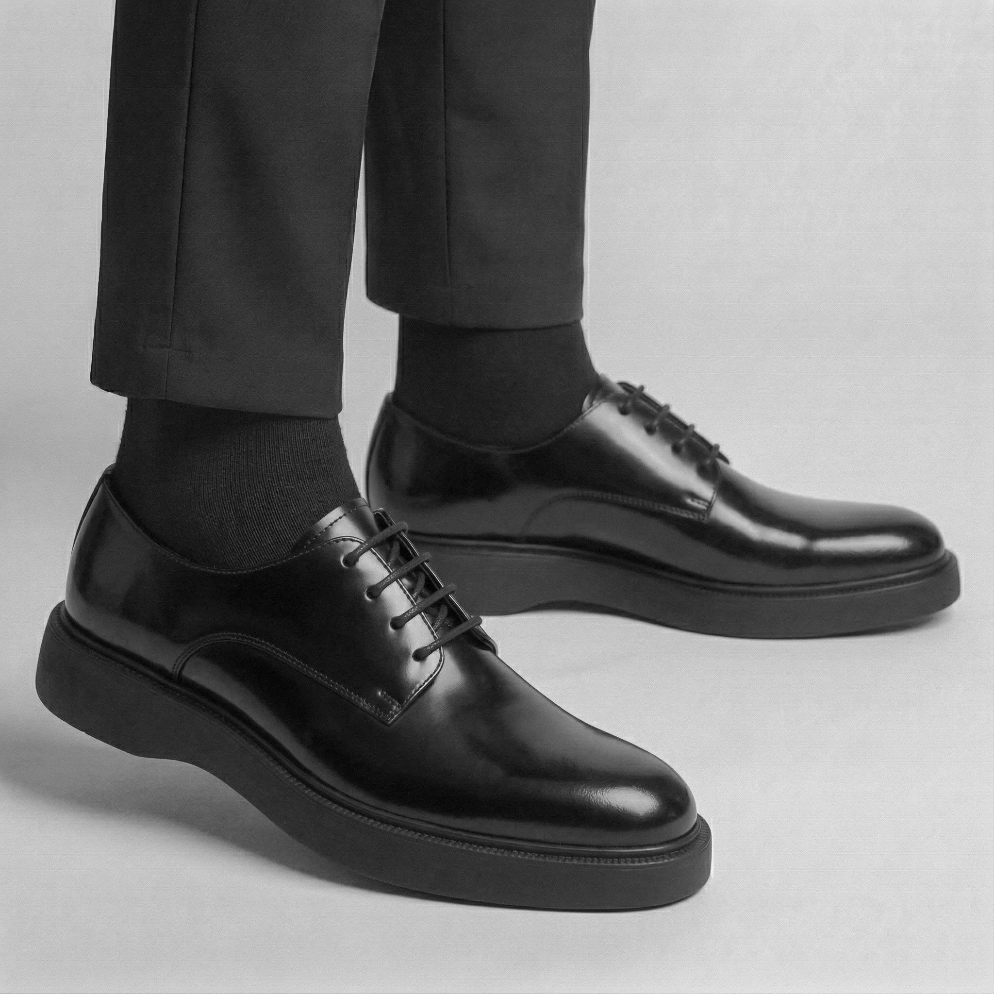 Chaussure Noir de Luxe Confortable 100% Cuir