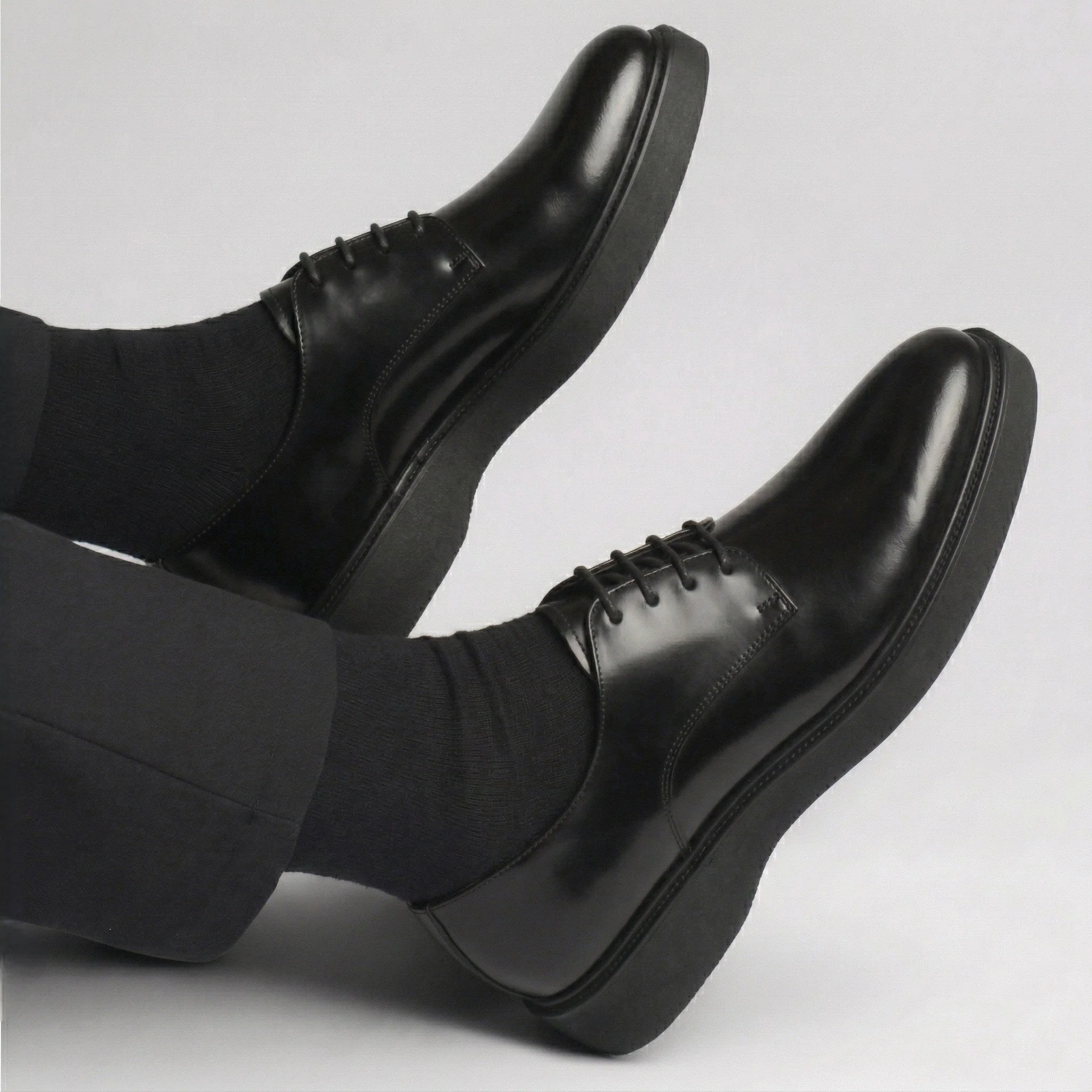Chaussure Noir de Luxe Confortable 100% Cuir - Image 2