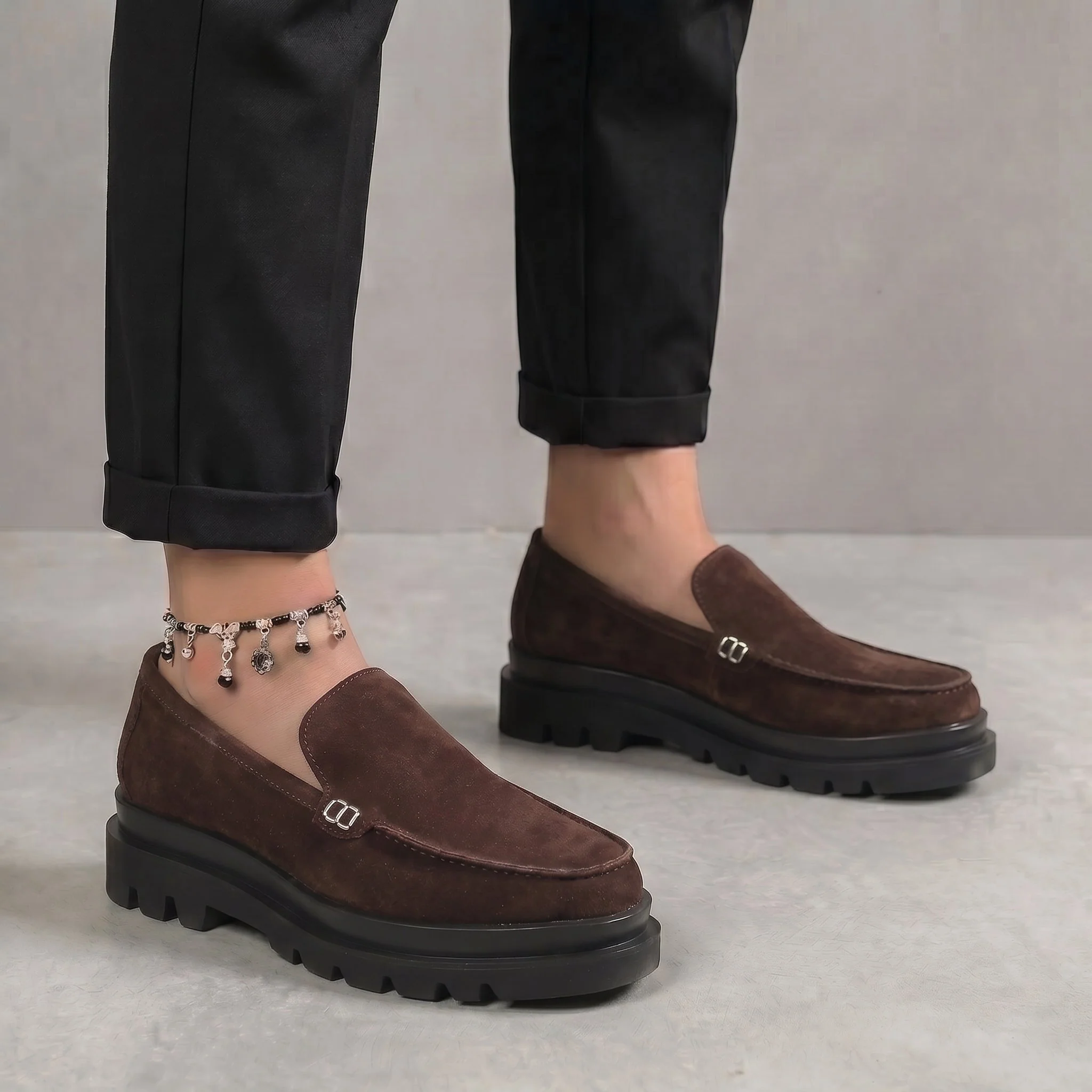 Chaussure Marron en Daim Tres Confortable - Femme - Image 6