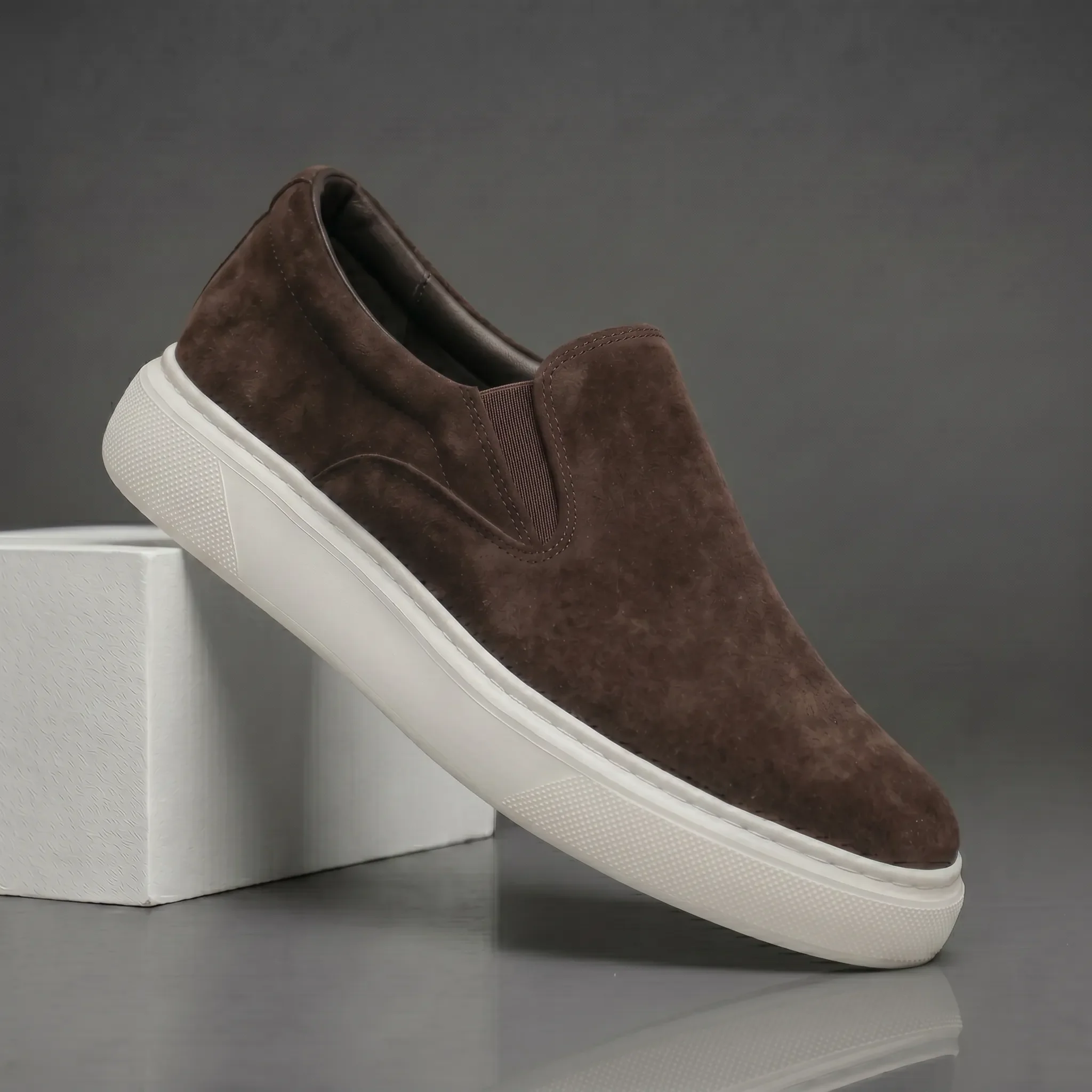 Chaussure Marron en Daim Tres Confortable - Homme - Image 3