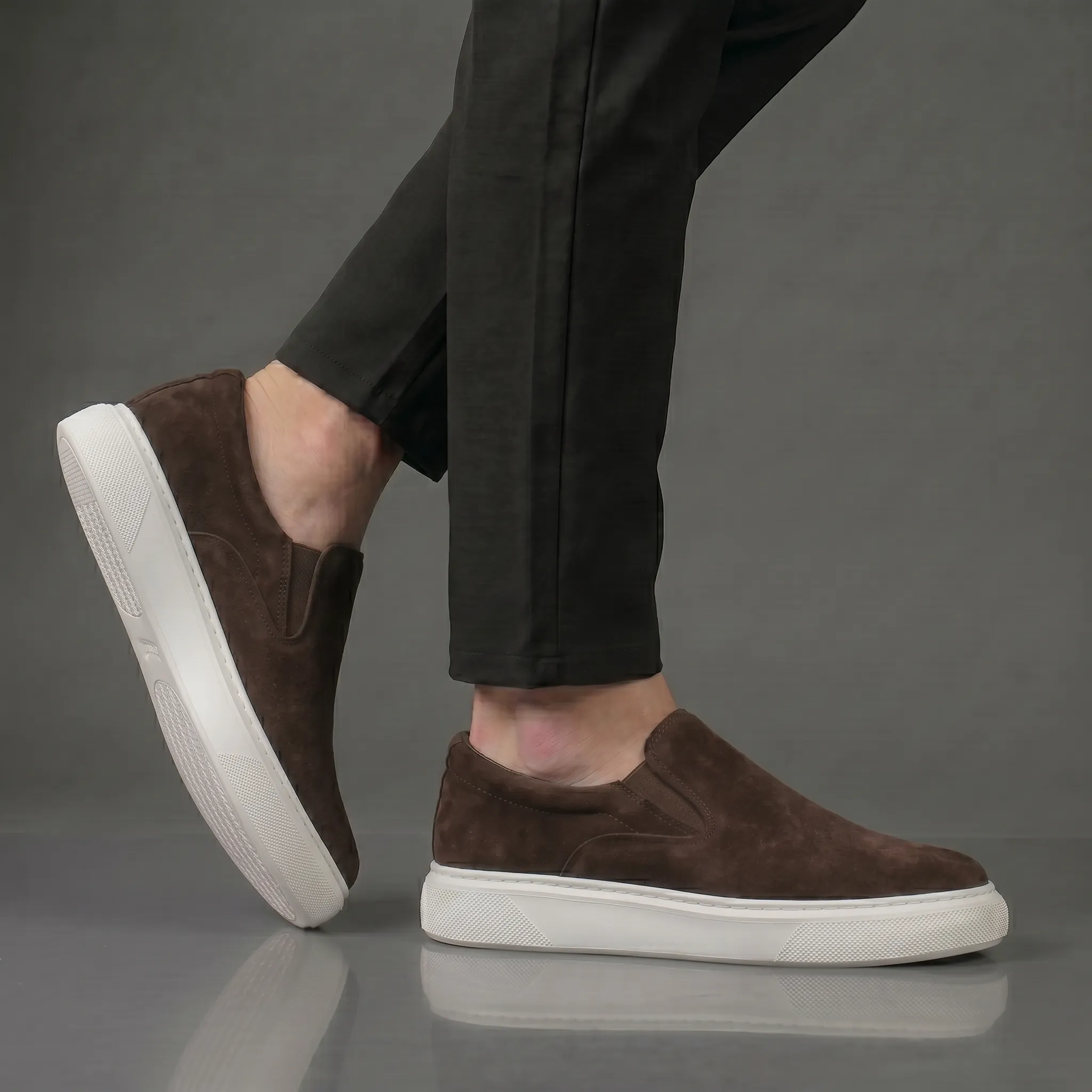 Chaussure Marron en Daim Tres Confortable - Homme - Image 5