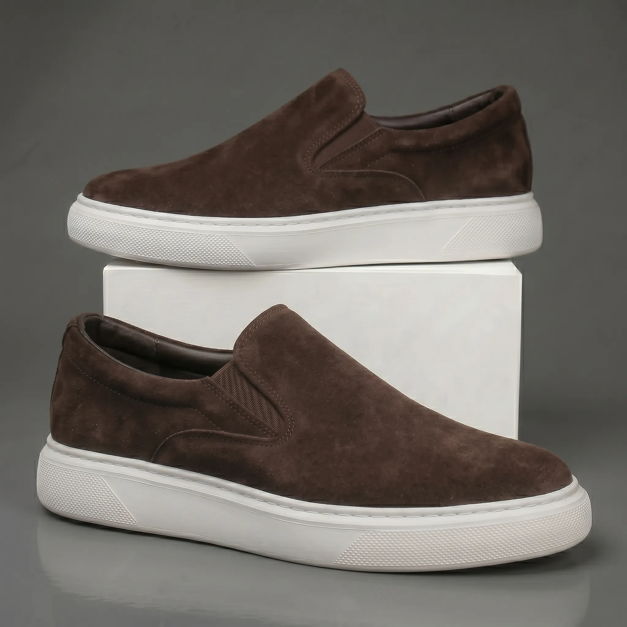 Chaussure Marron en Daim Tres Confortable - Homme - Image 6