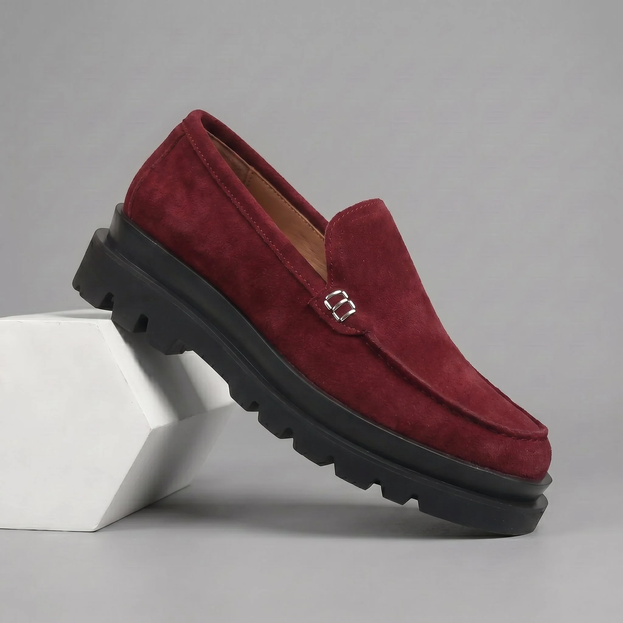 Chaussure Rouge en Daim Tres Confortable - Femme - Image 5