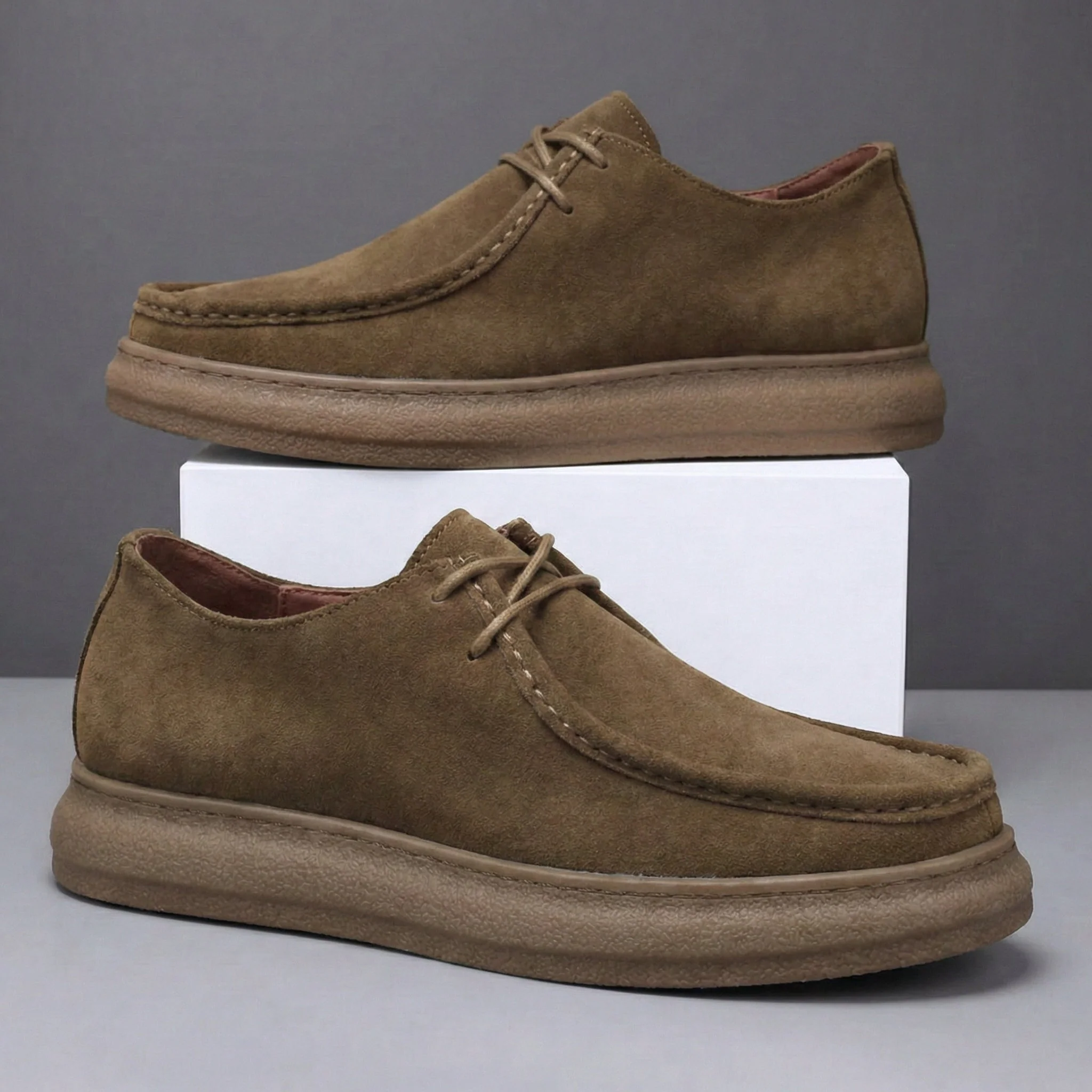 FLANCO VELANO - Daim Tabac Confortable - Image 6