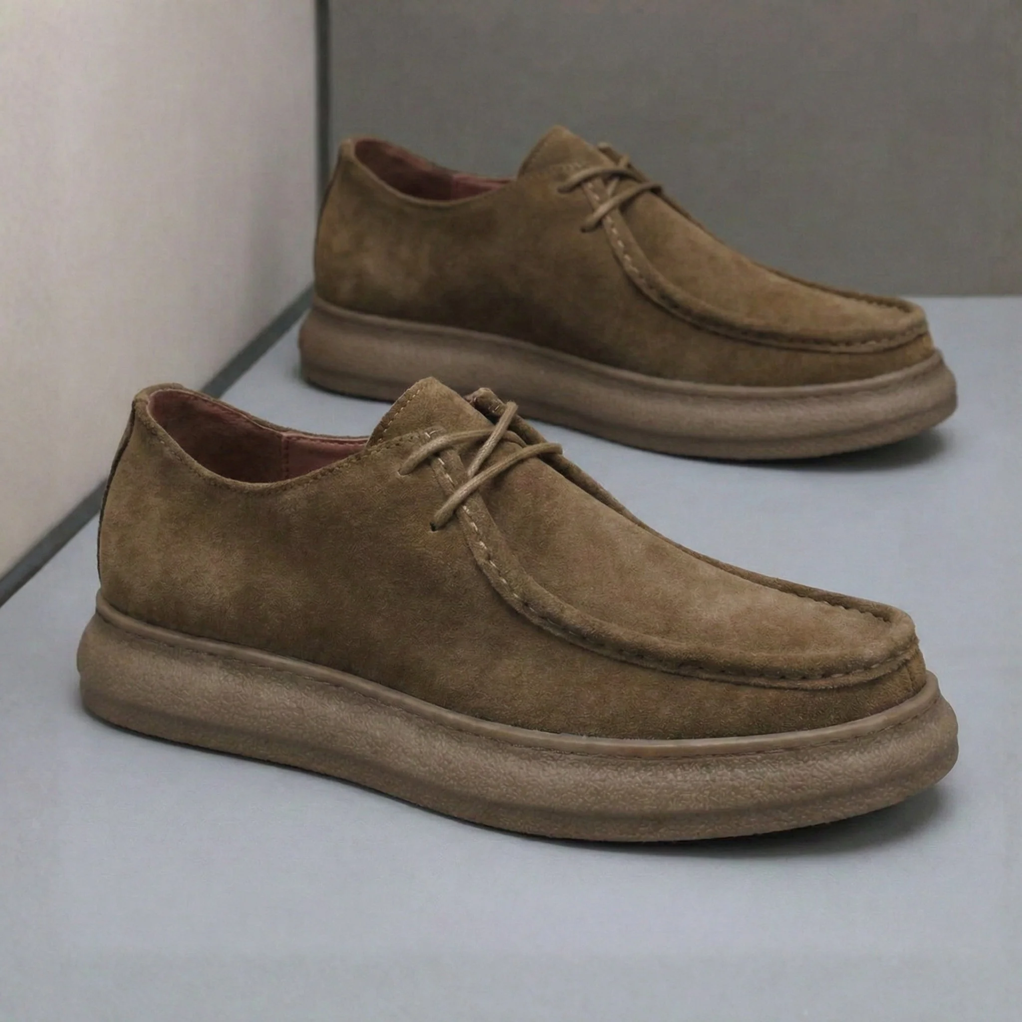 FLANCO VELANO - Daim Tabac Confortable - Image 8