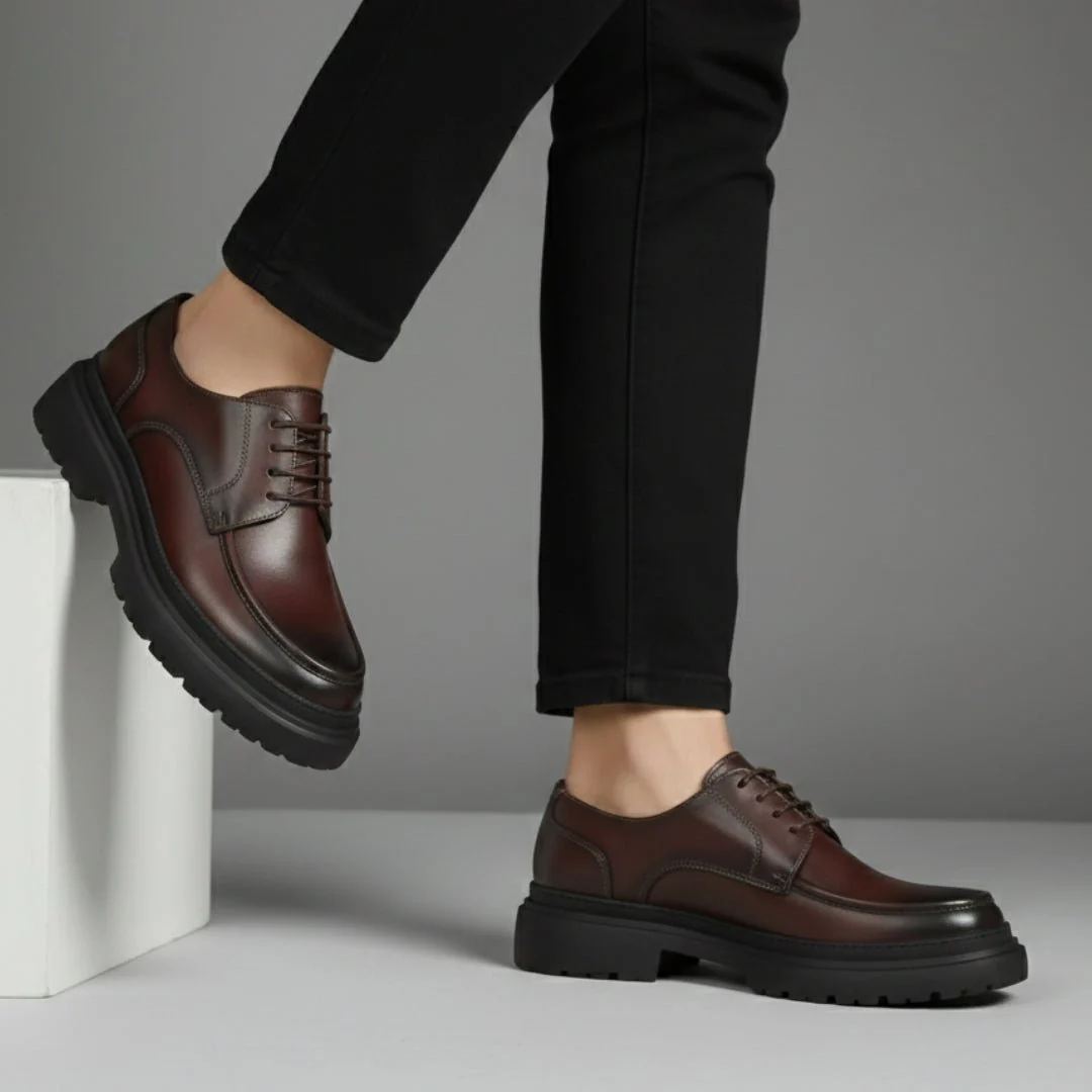 Derby Homme en Cuir - Semelles Tres Confortable - Image 3