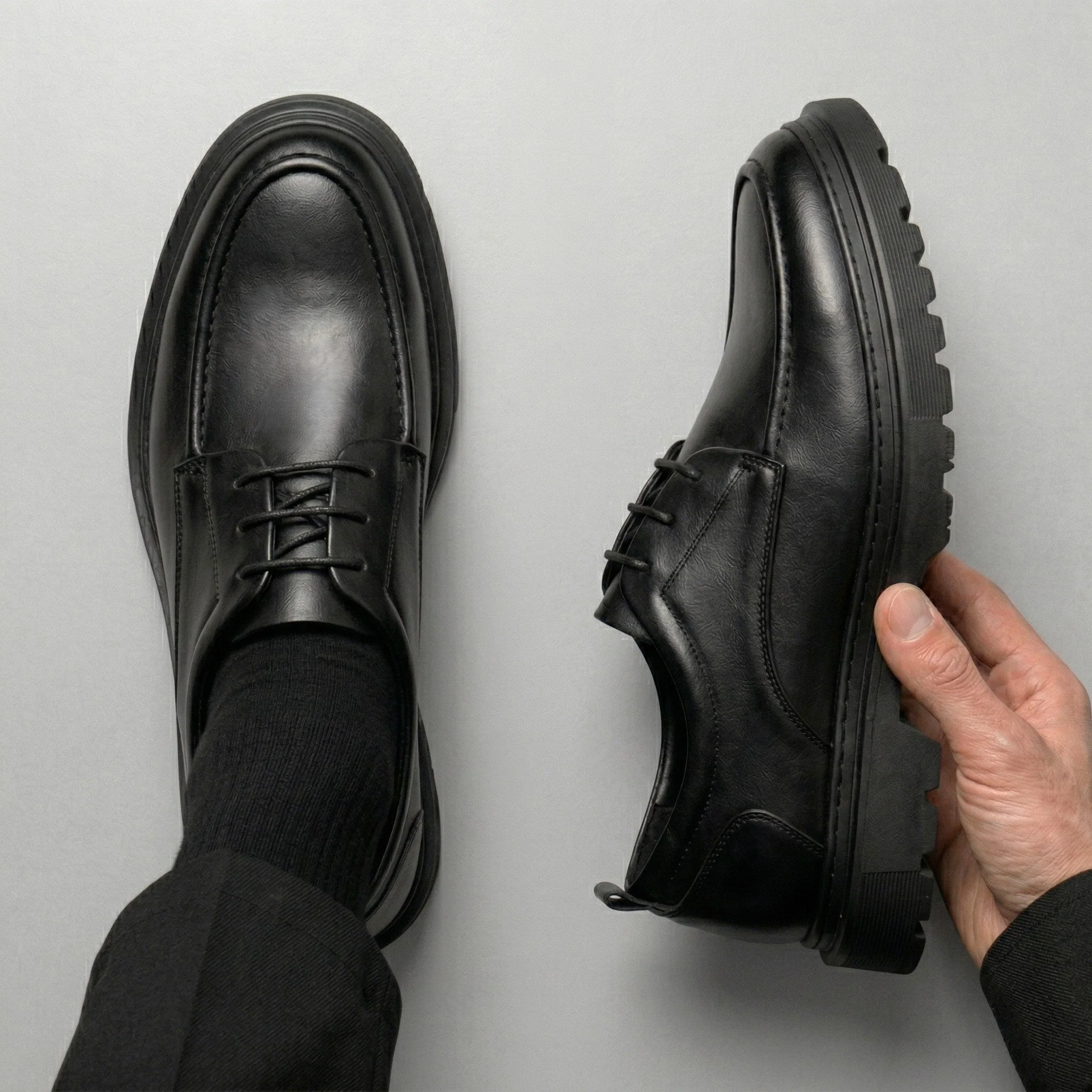 Derby Homme - Cuir Noir - Image 4