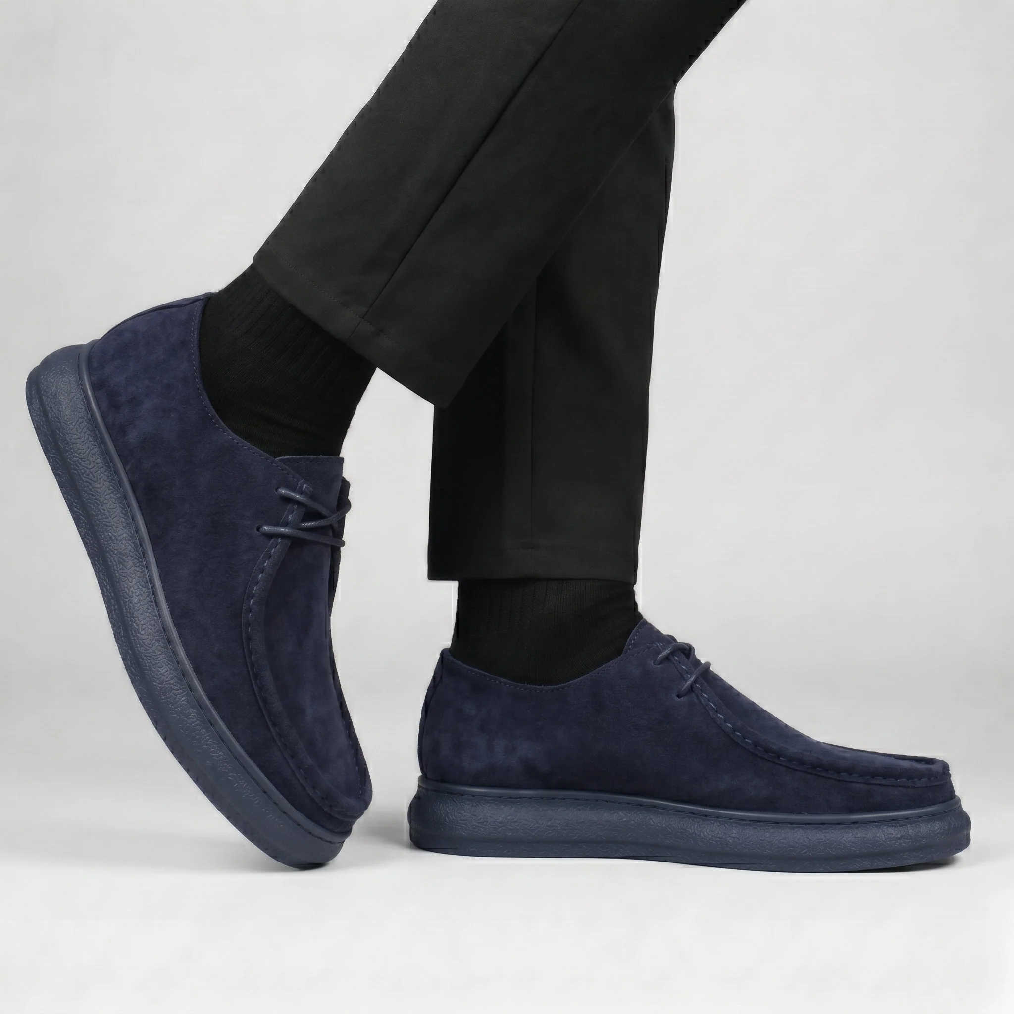 FLANCO VELANO - Daim Bleu Confortable - Image 3