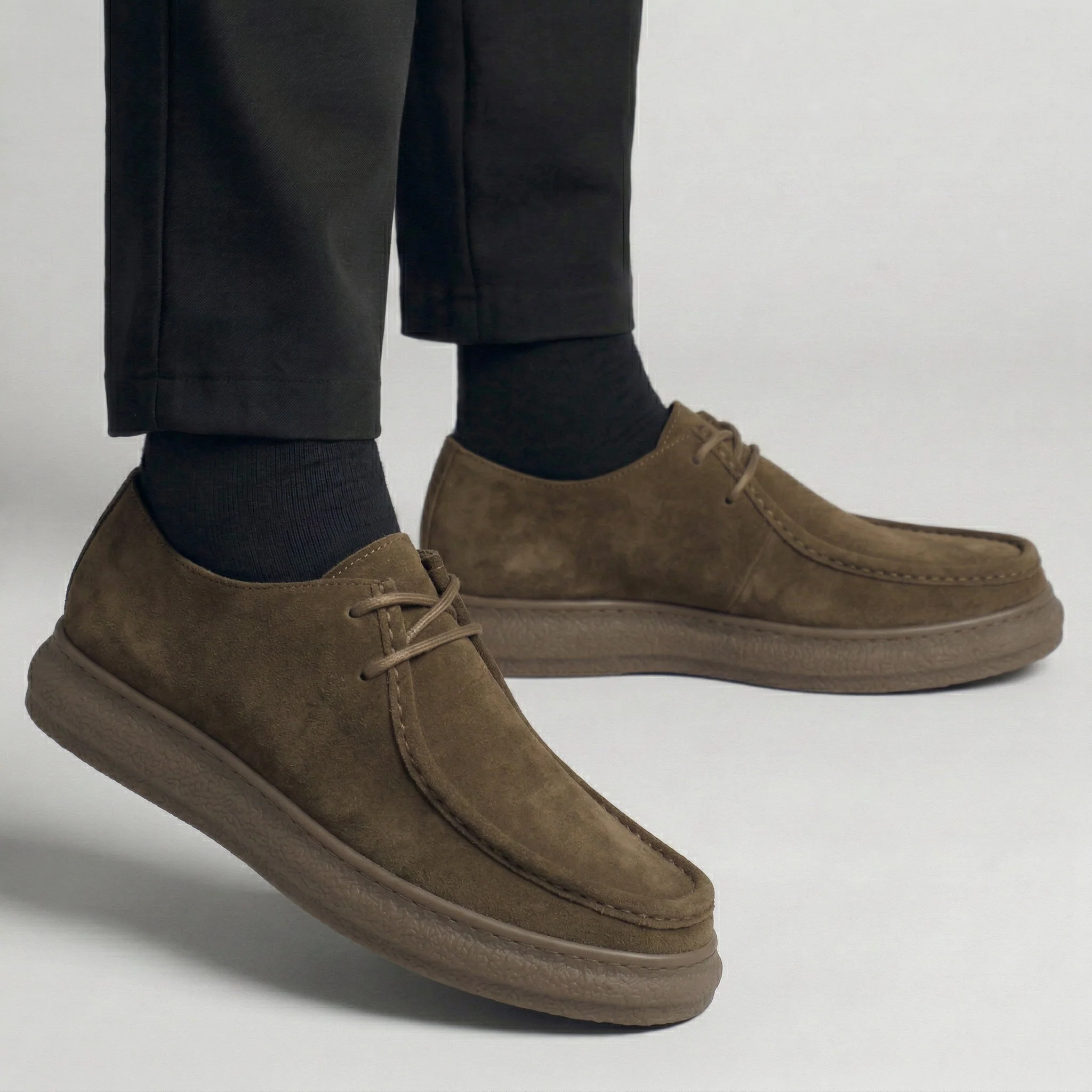 FLANCO VELANO - Daim Tabac Confortable