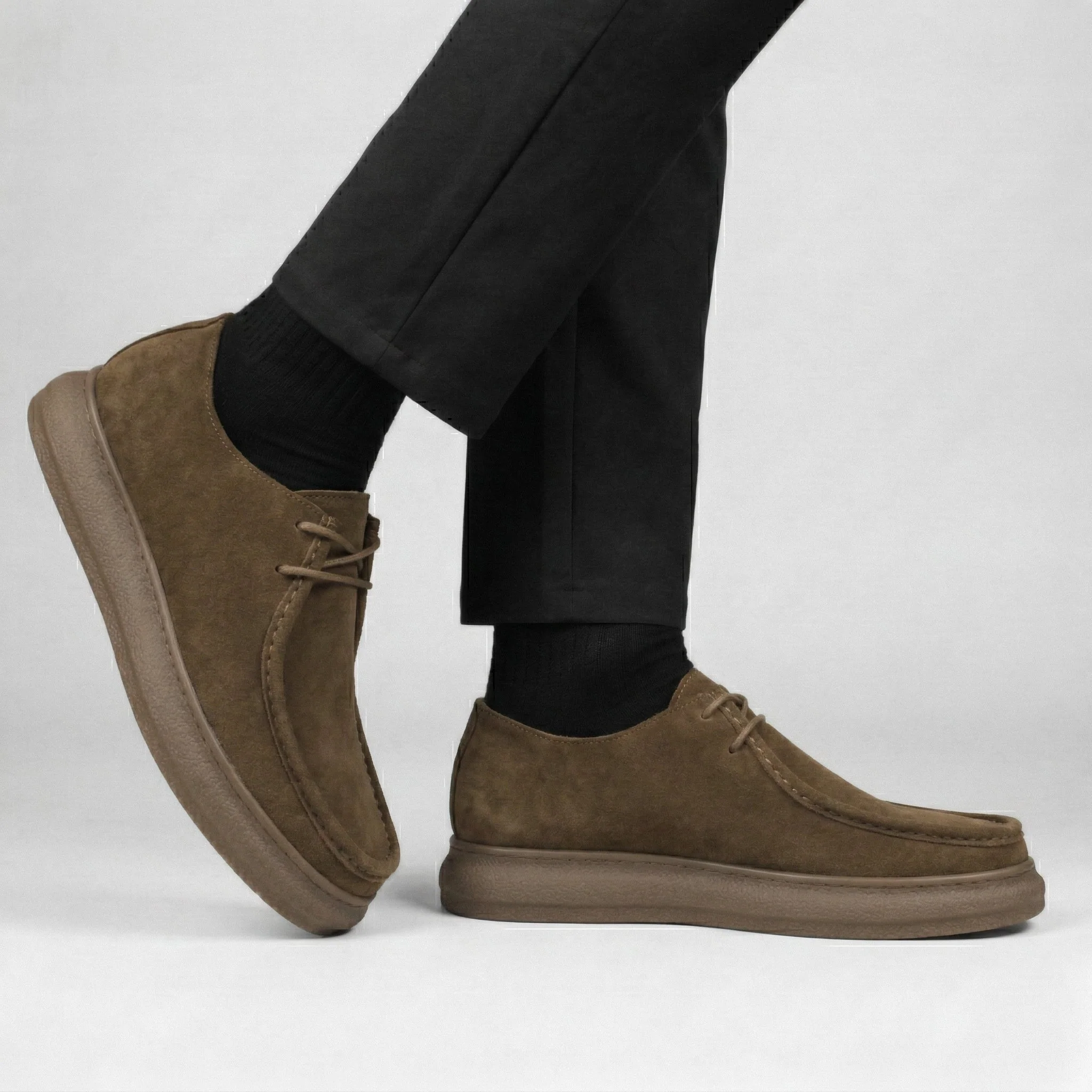 FLANCO VELANO - Daim Tabac Confortable - Image 3