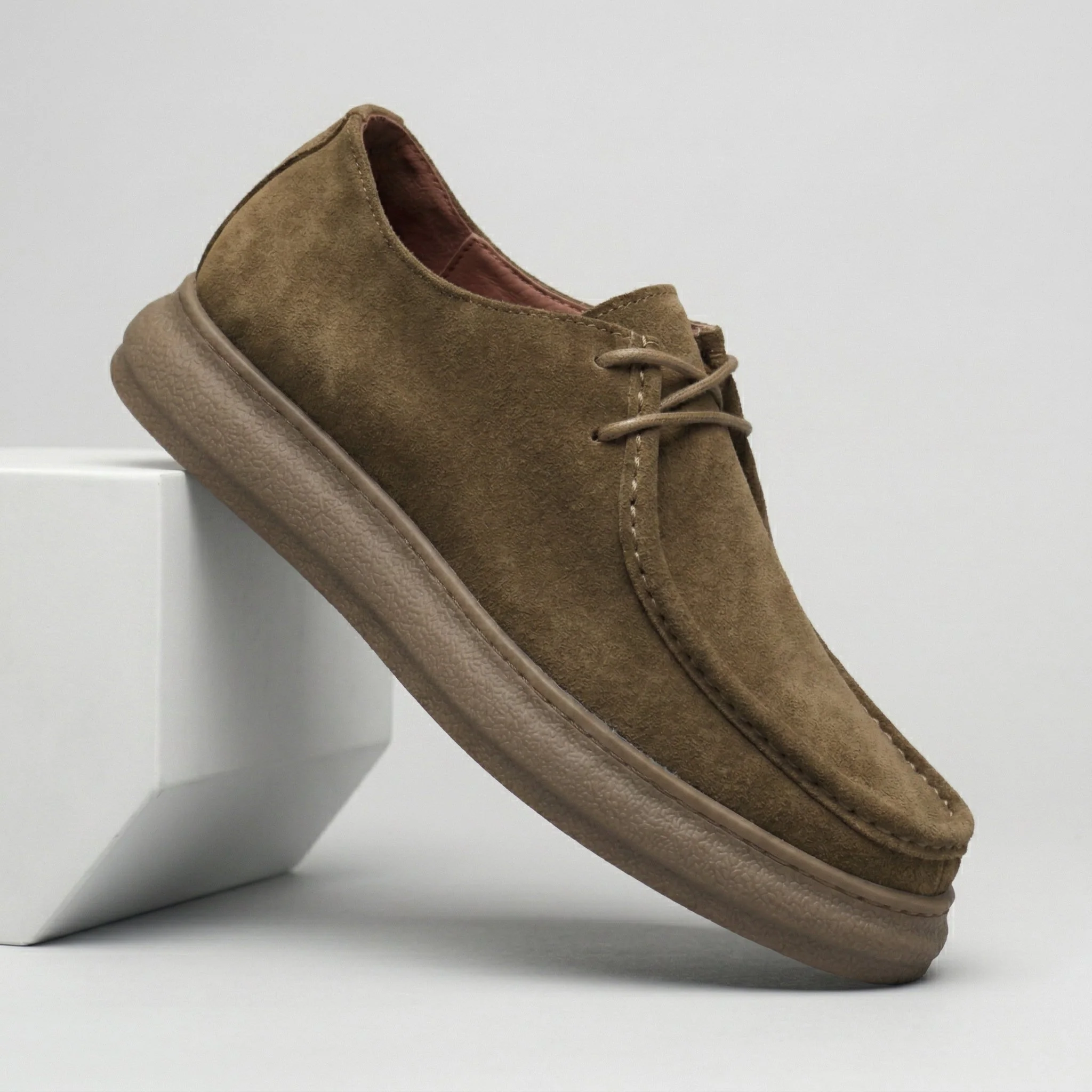 FLANCO VELANO - Daim Tabac Confortable - Image 5